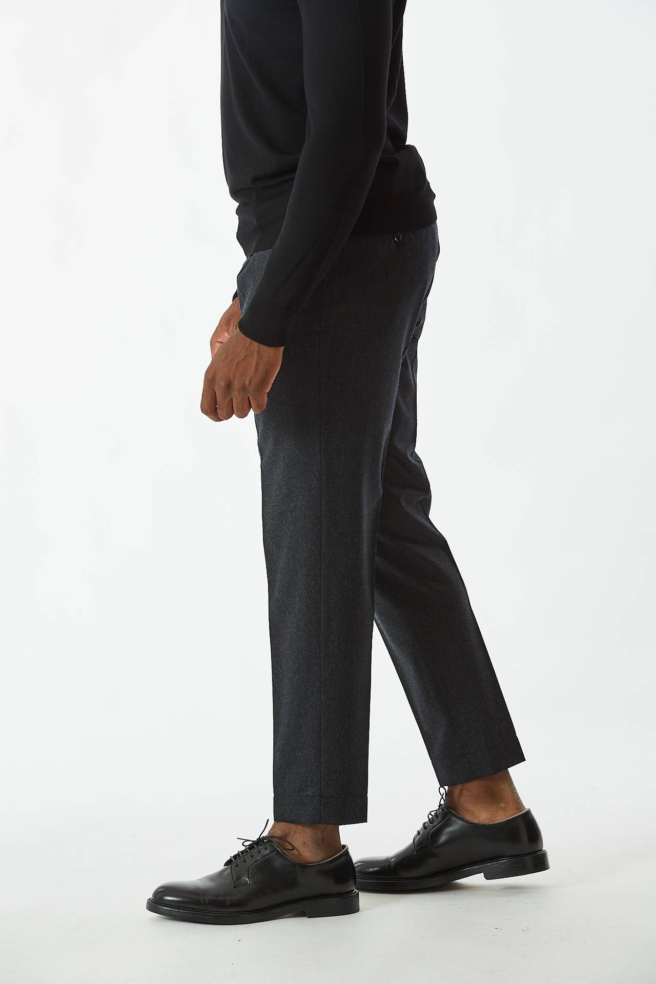 Pantalone in flanella grigio 