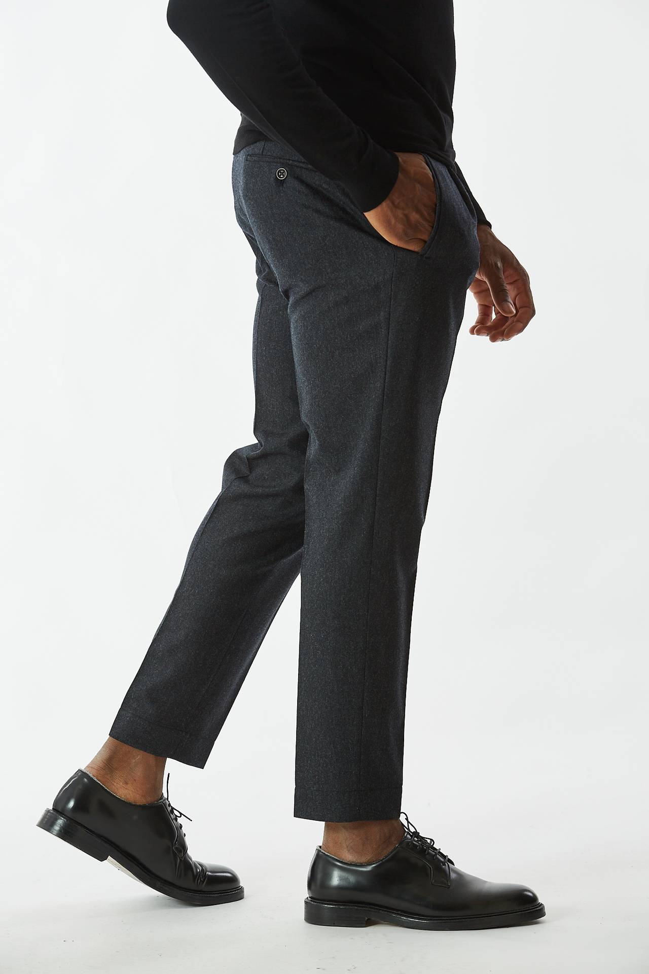 Pantalone in flanella grigio 