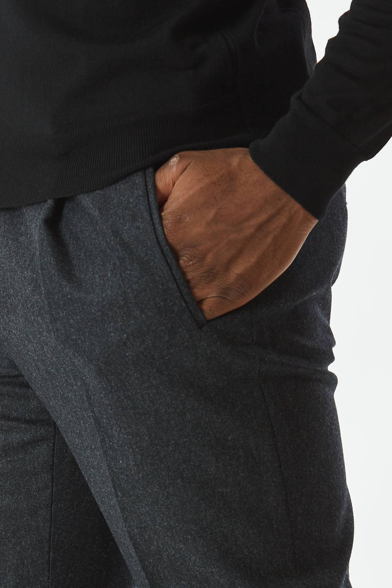 Pantalone in flanella grigio 