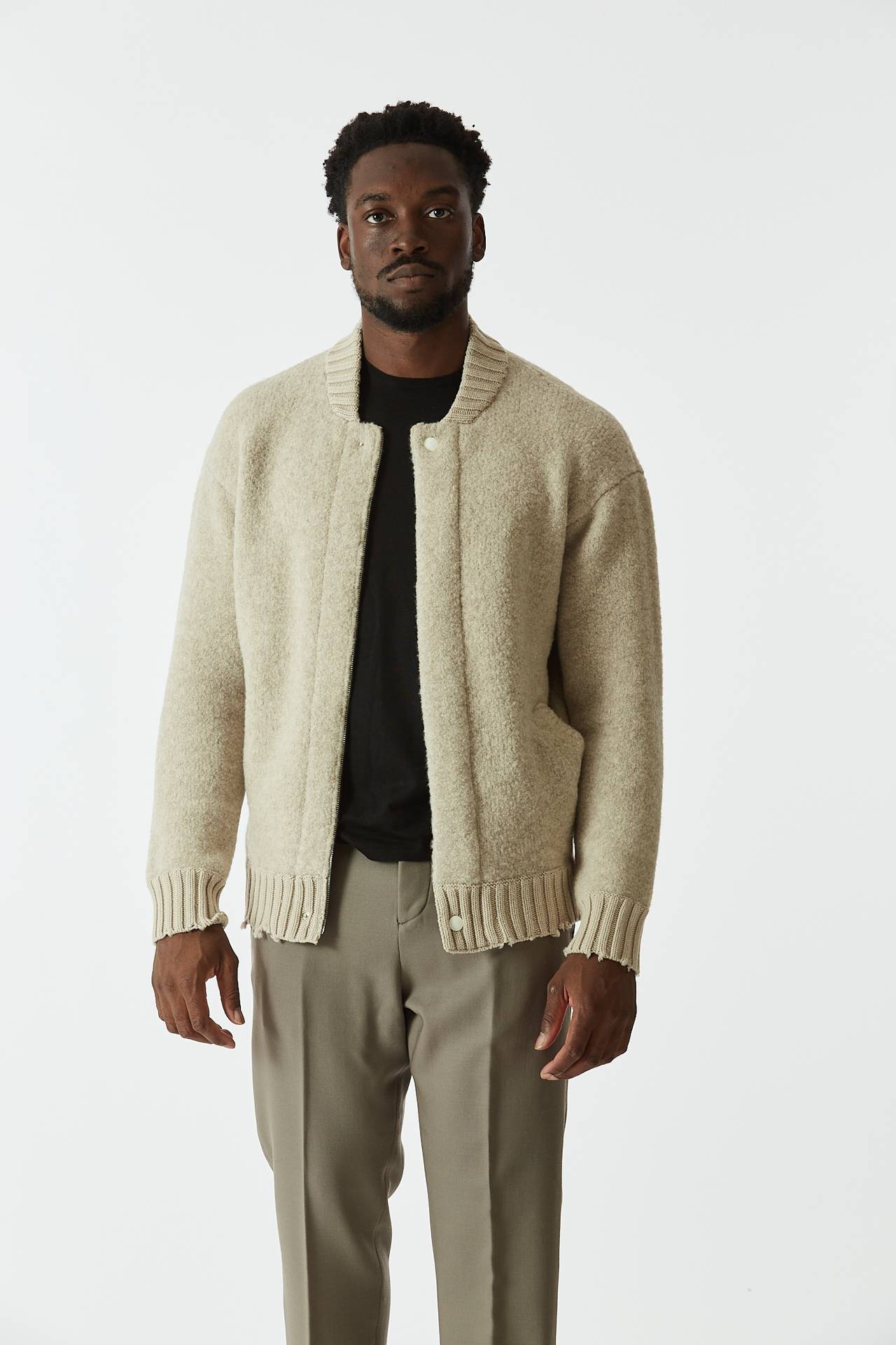 Bomber online lana uomo