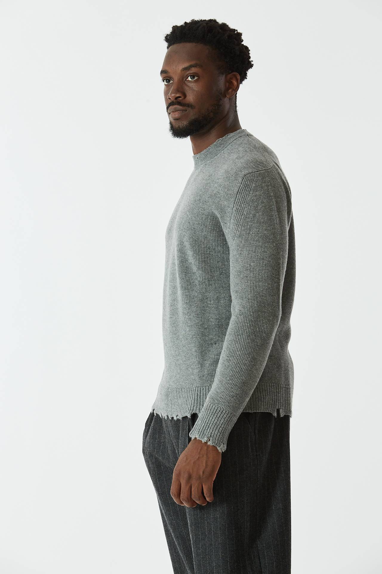 Maglia girocollo grigio