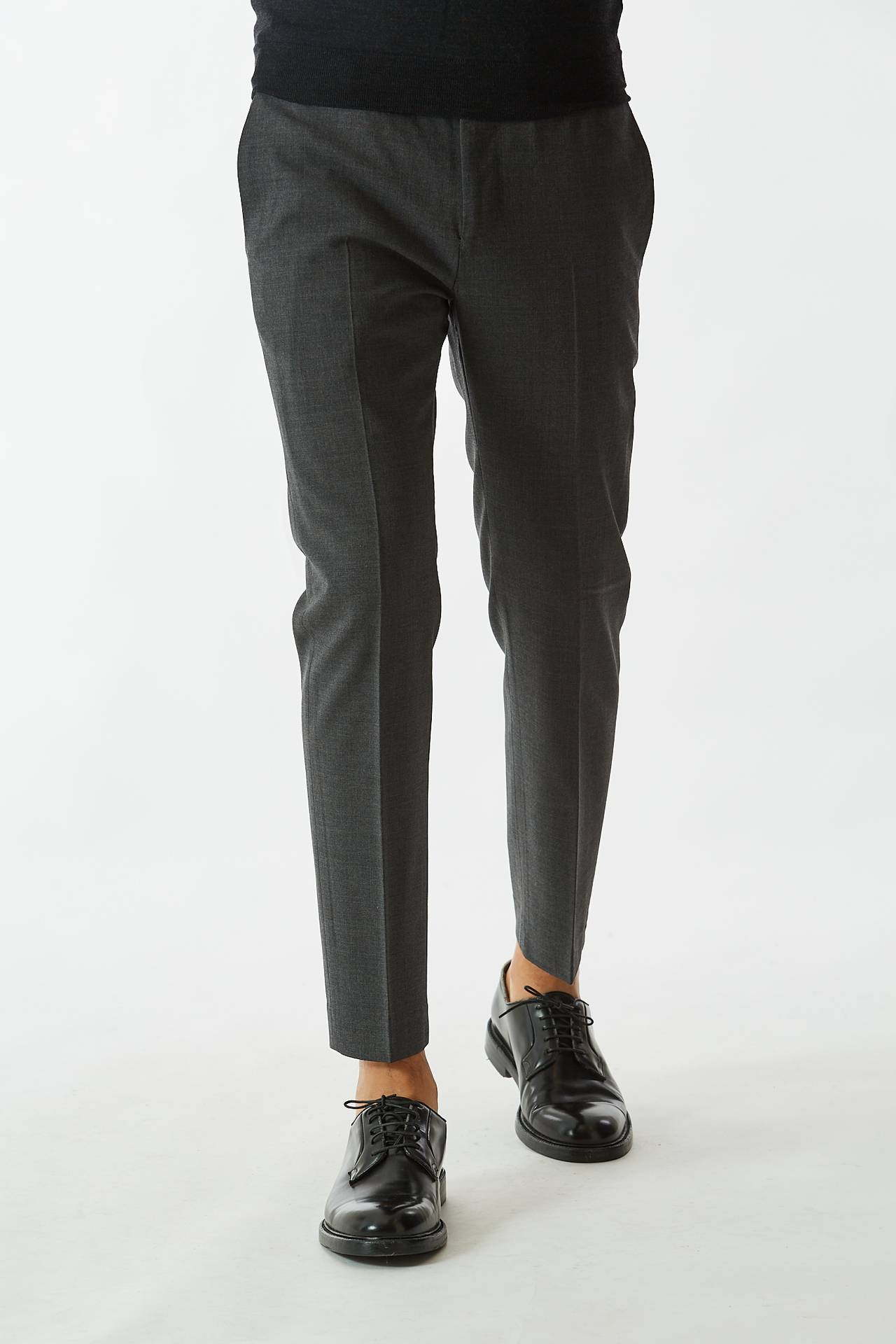 Pantalone EDGE- DIECI in lana grigio 