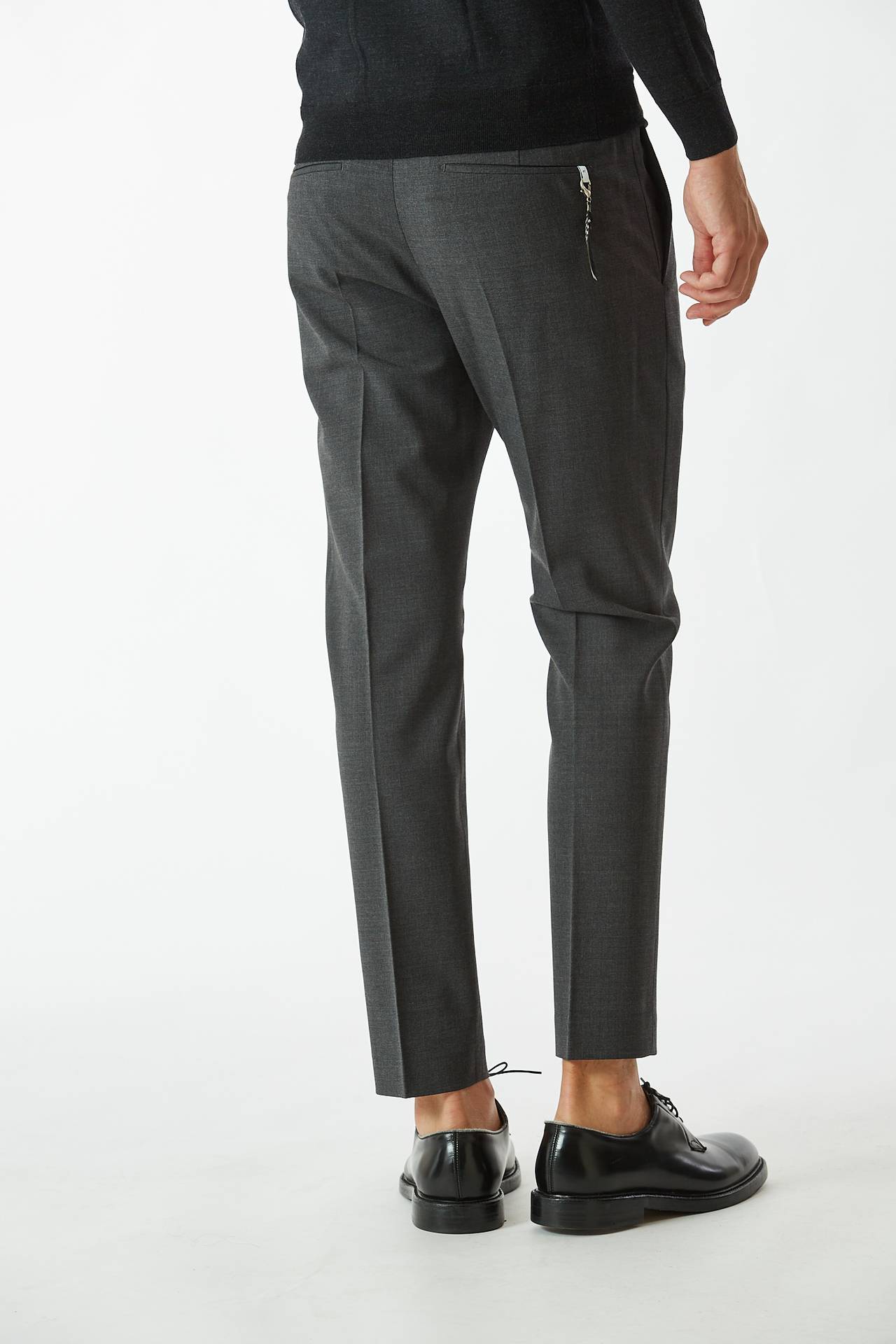 Pantalone EDGE- DIECI in lana grigio 