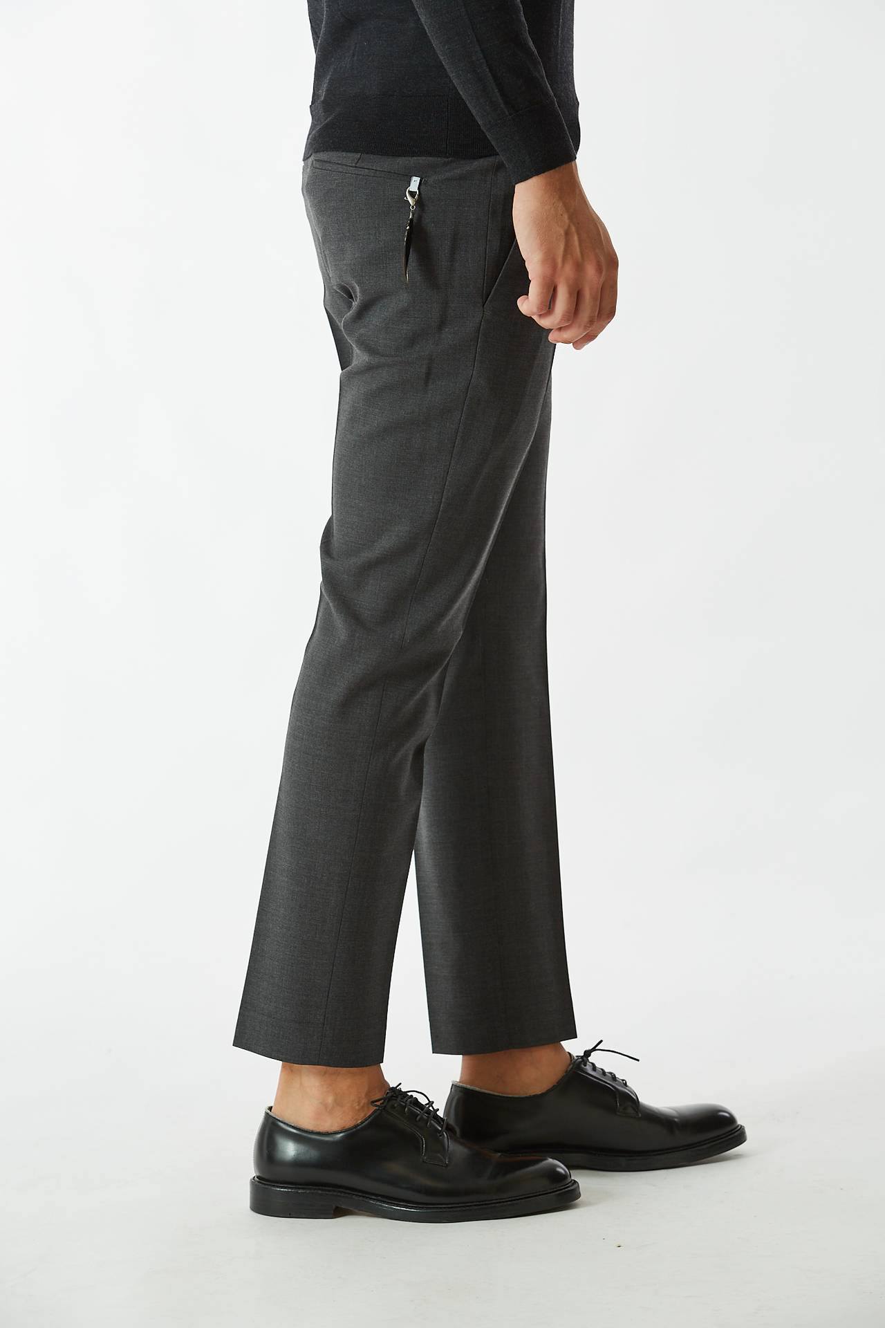 Pantalone EDGE- DIECI in lana grigio 