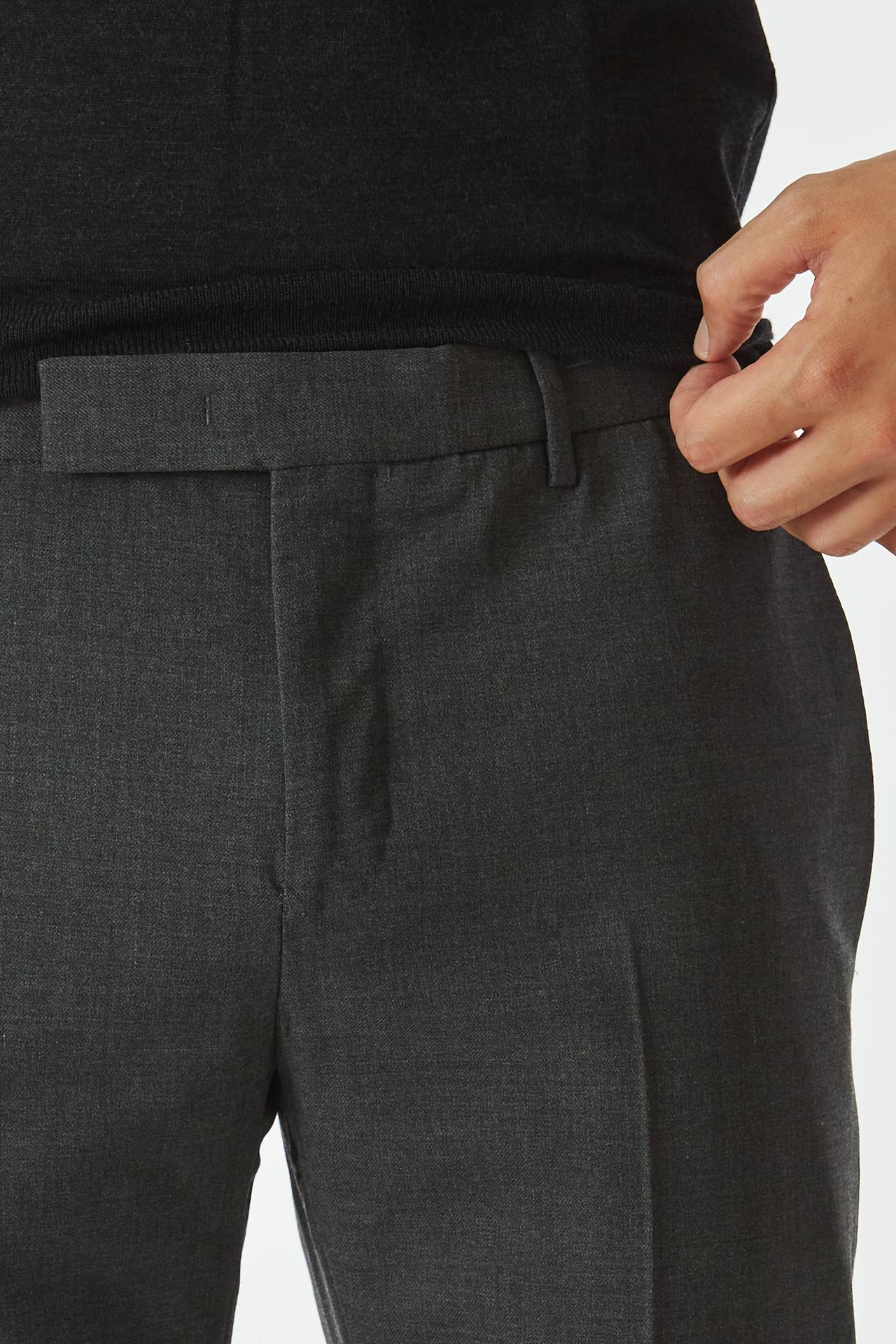 Pantalone EDGE- DIECI in lana grigio 