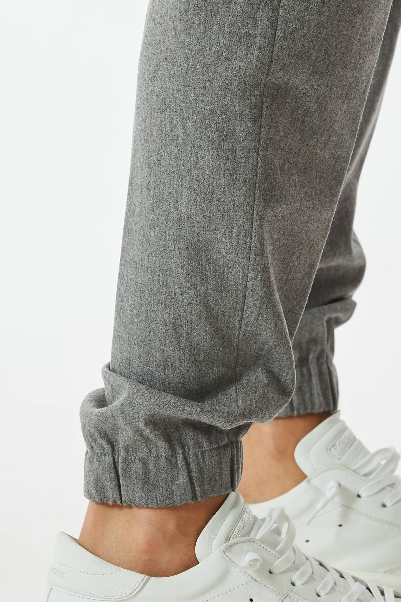 Pantalone SOFT FIT in flanella grigio 