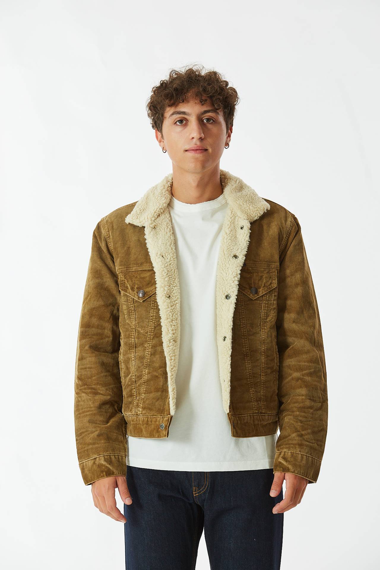 Bomber in velluto cammello
