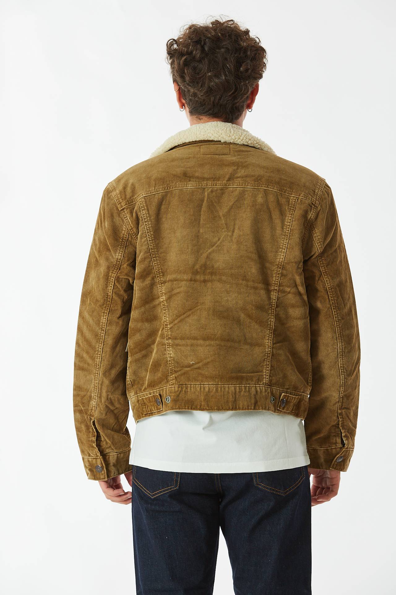 Bomber in velluto cammello