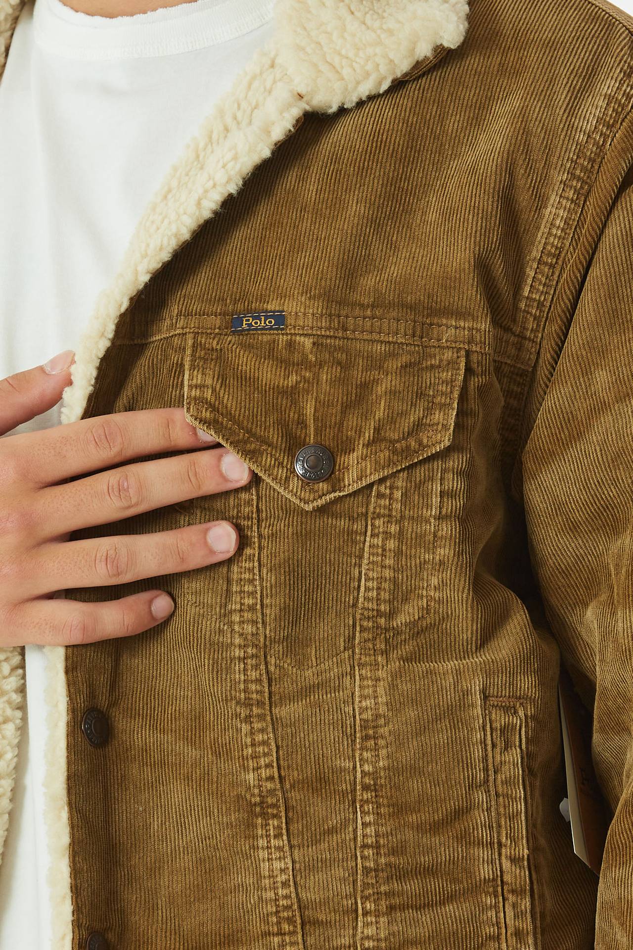 Bomber in velluto cammello