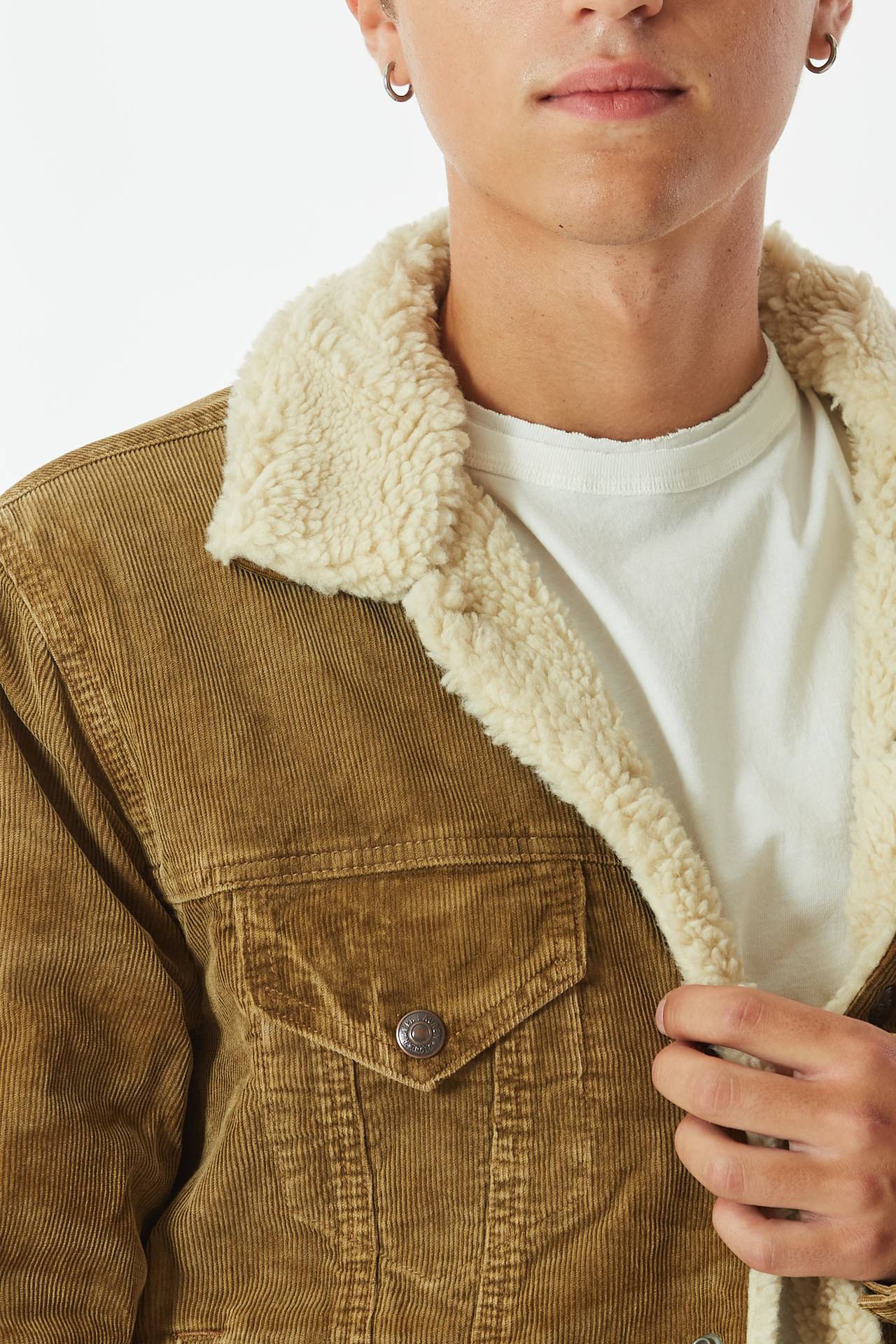 Bomber in velluto cammello