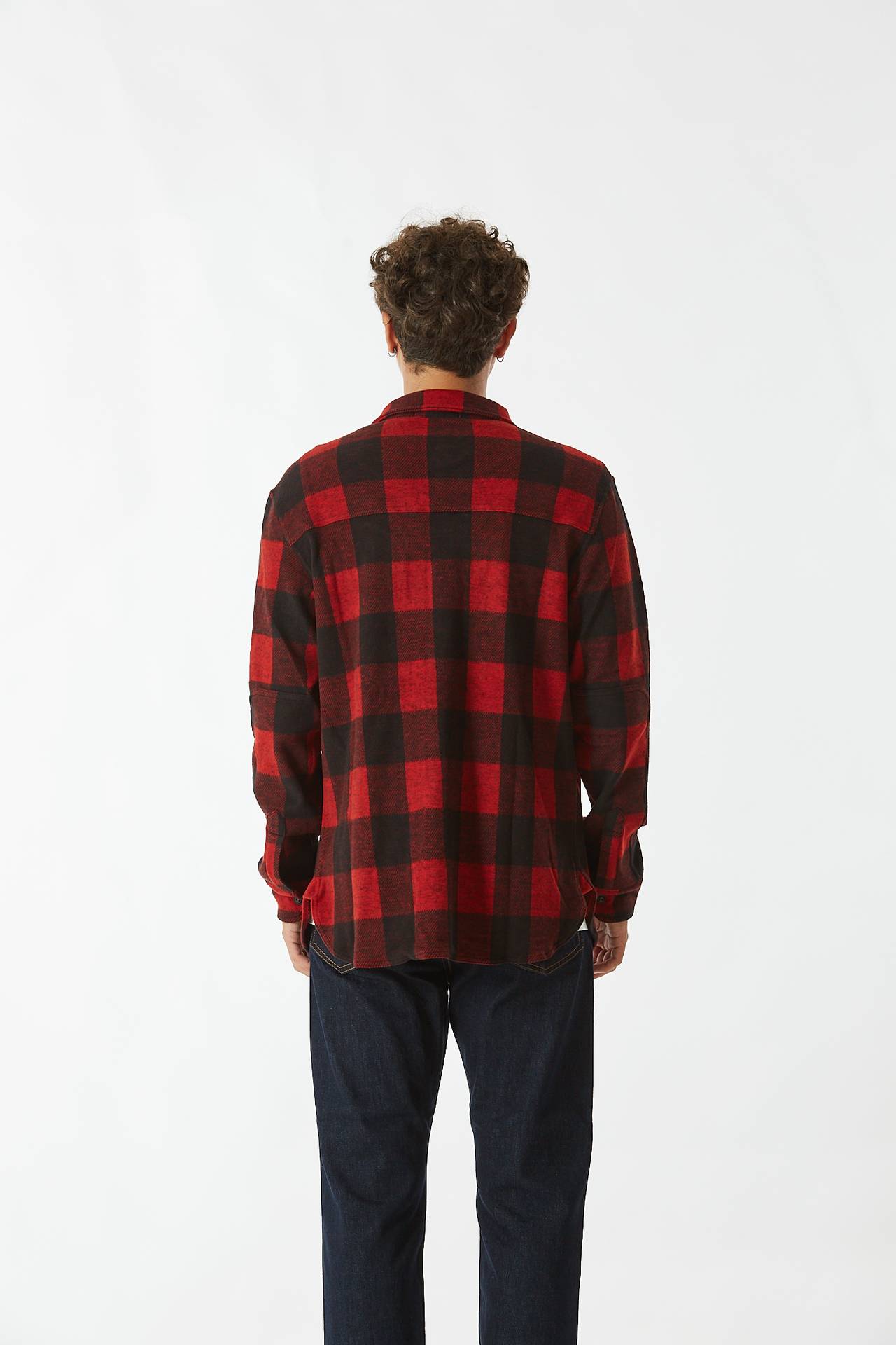 Camicia check rosso/nero