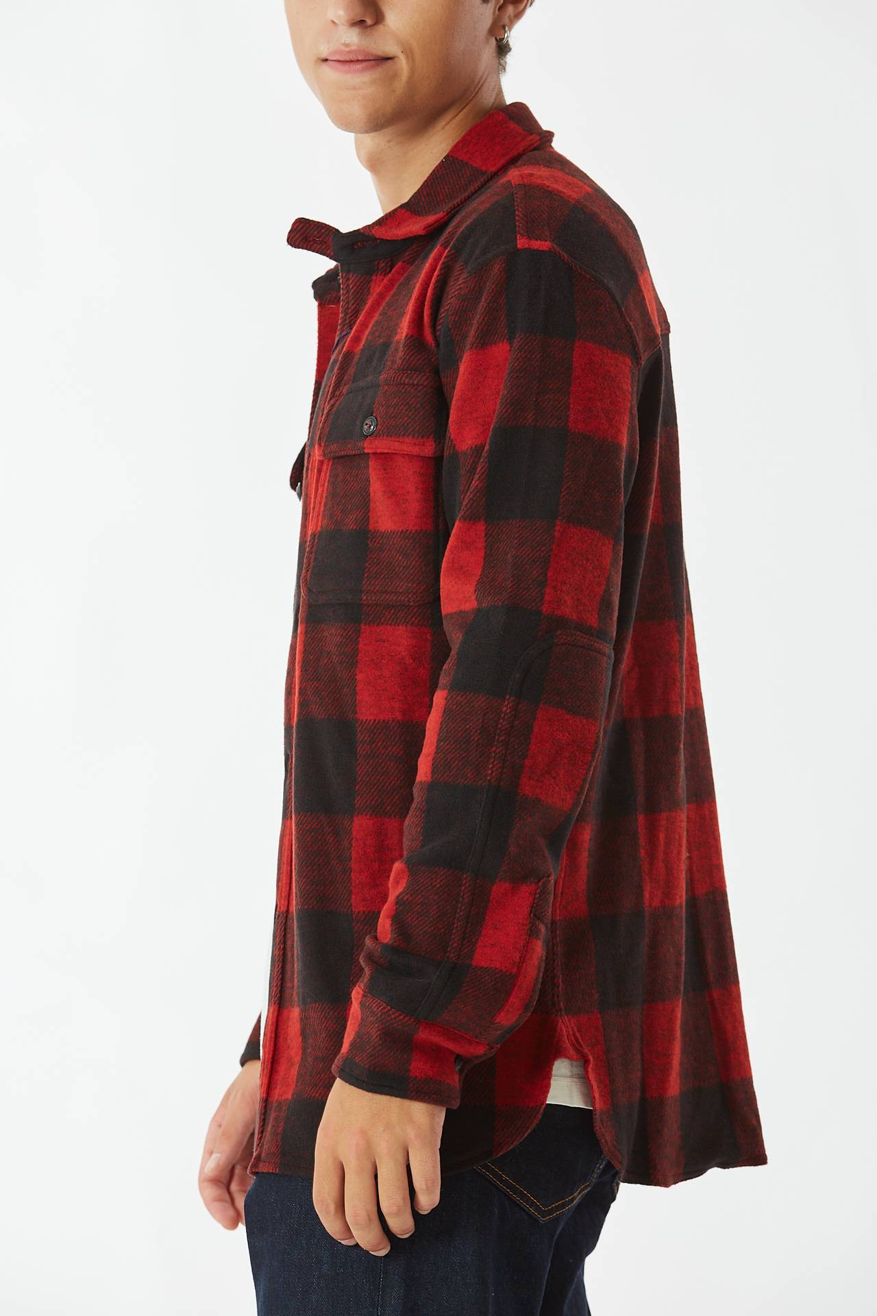 Camicia check rosso/nero