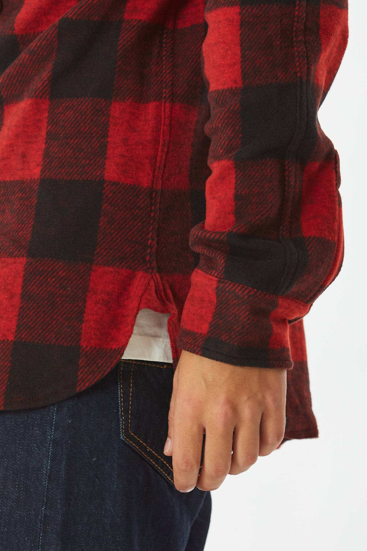 Camicia check rosso/nero