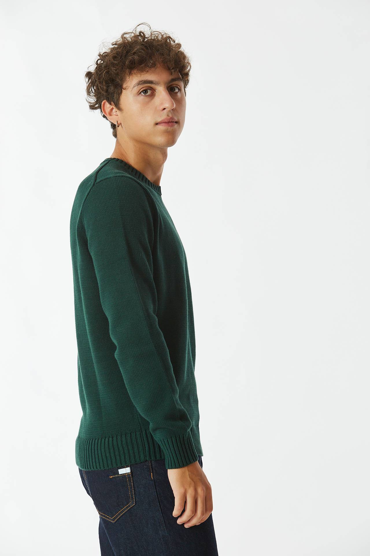 Maglia in cotone verdone