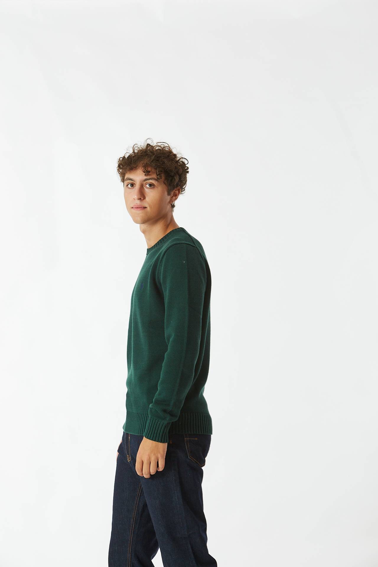 Maglia in cotone verdone
