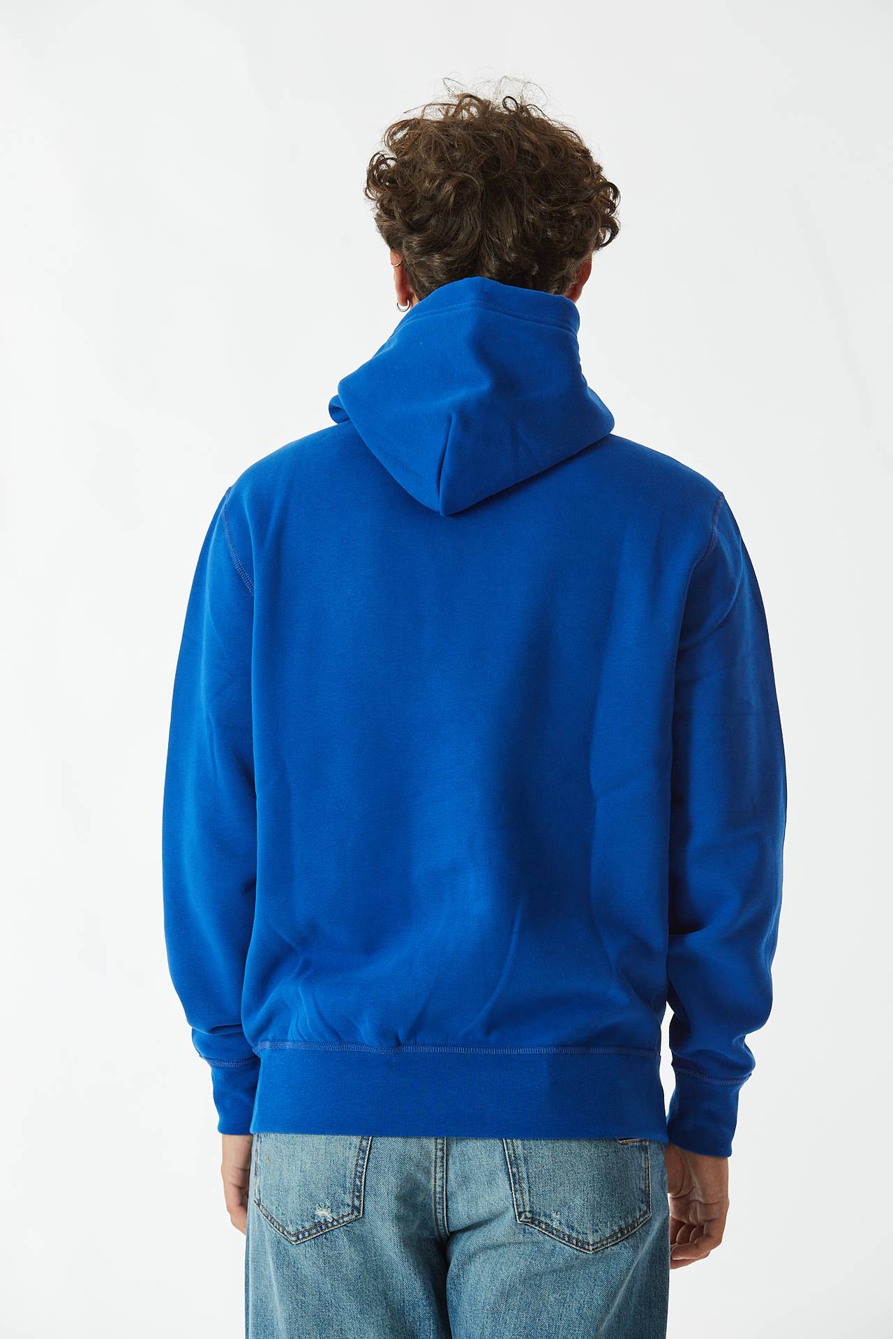 Felpa cappuccio bluette