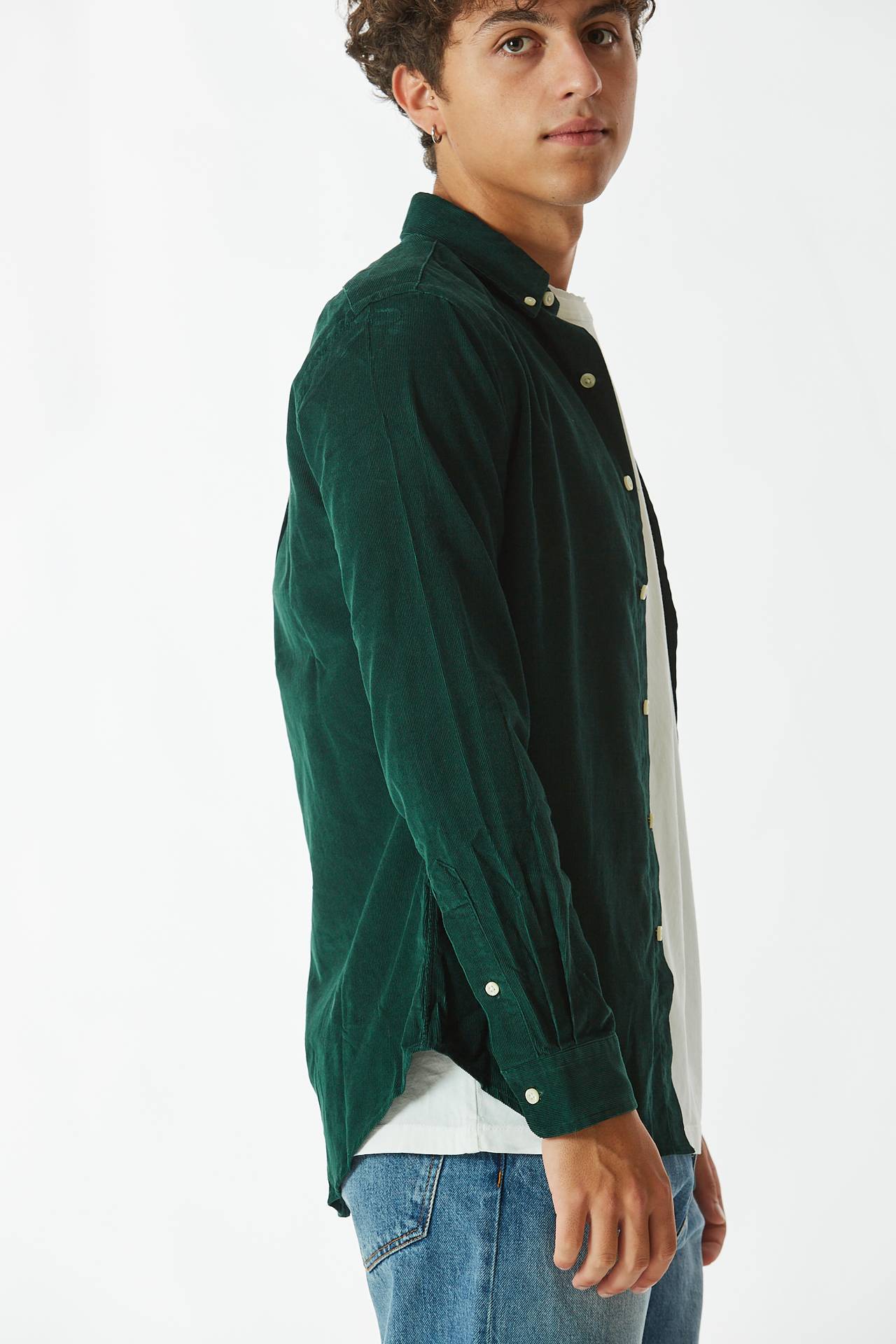 Camicia mille righe verde