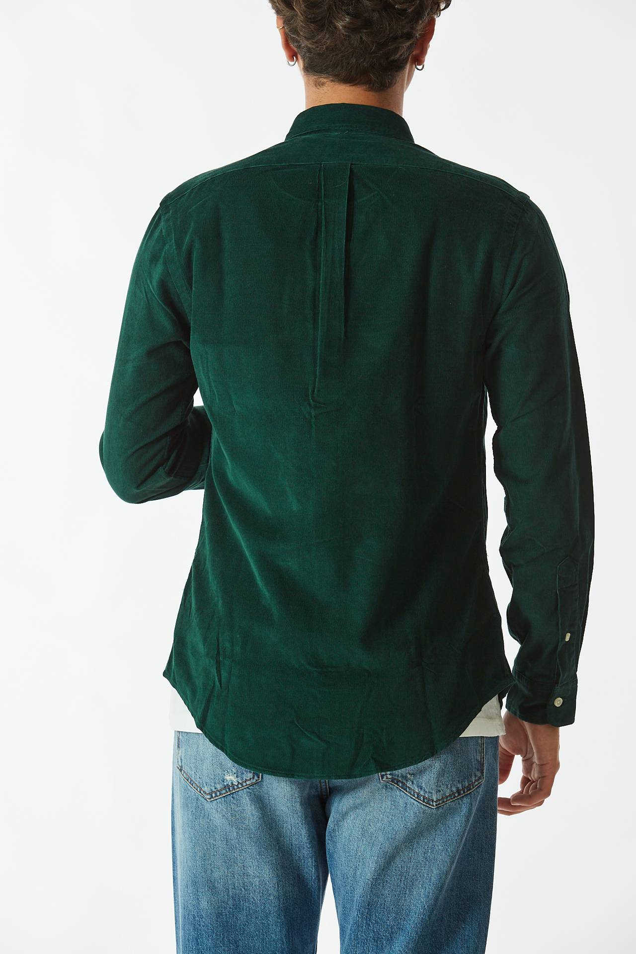 Camicia mille righe verde