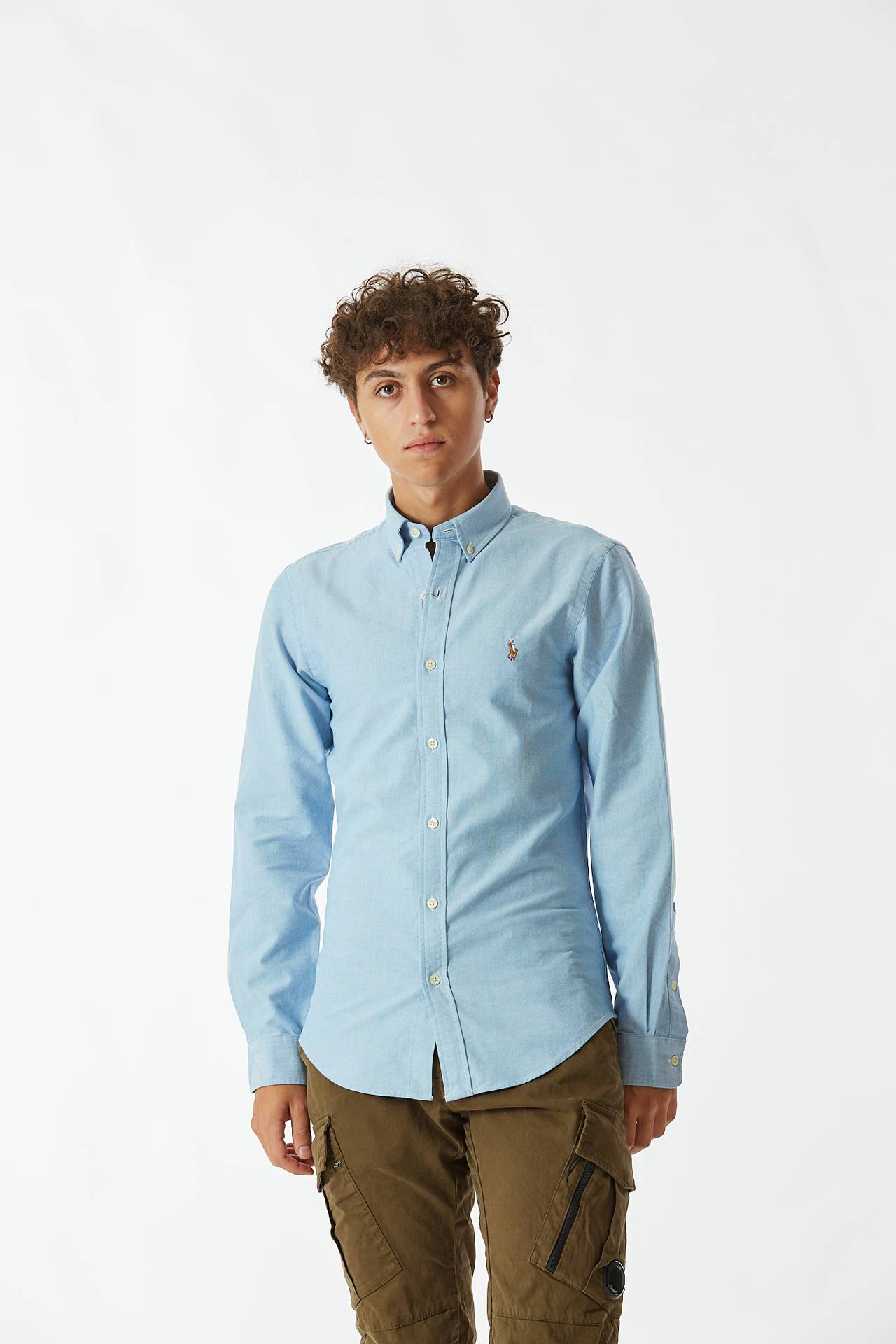 Camicia in cotone azzurro