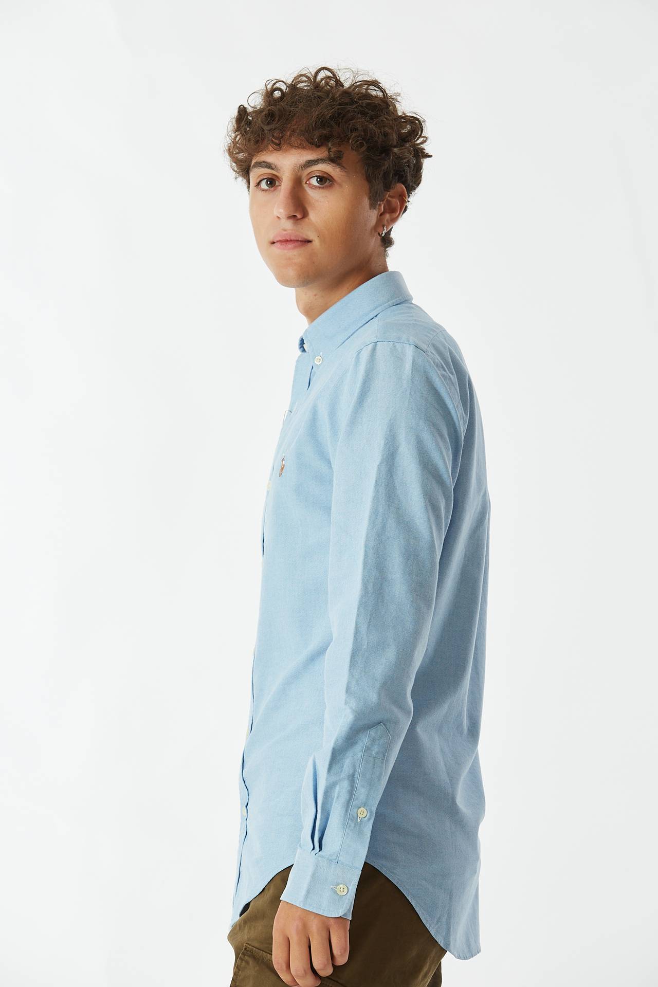 Camicia in cotone azzurro