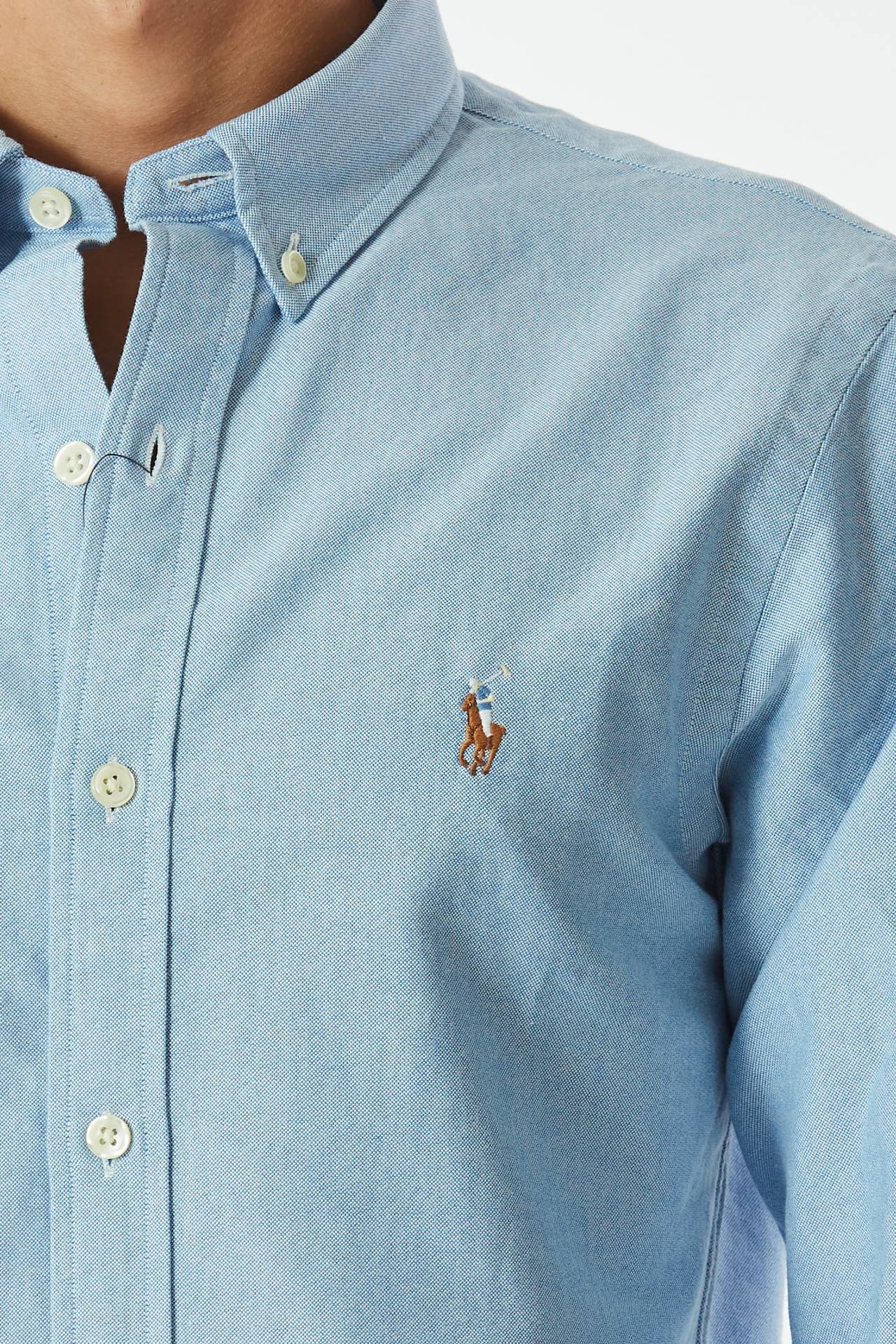 Camicia in cotone azzurro