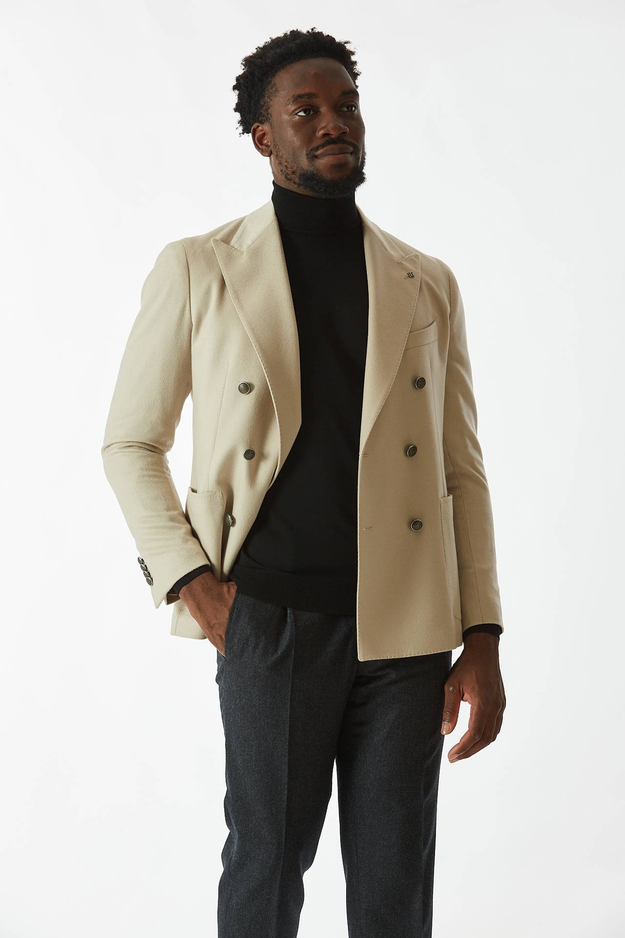 Giacca MONTECARLO cashmere panna