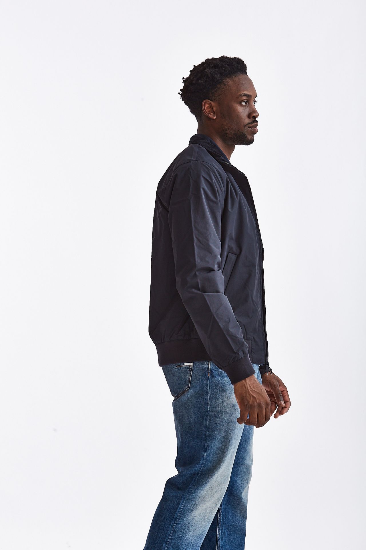 Bomber ROYSTON JACKET in nylon blu