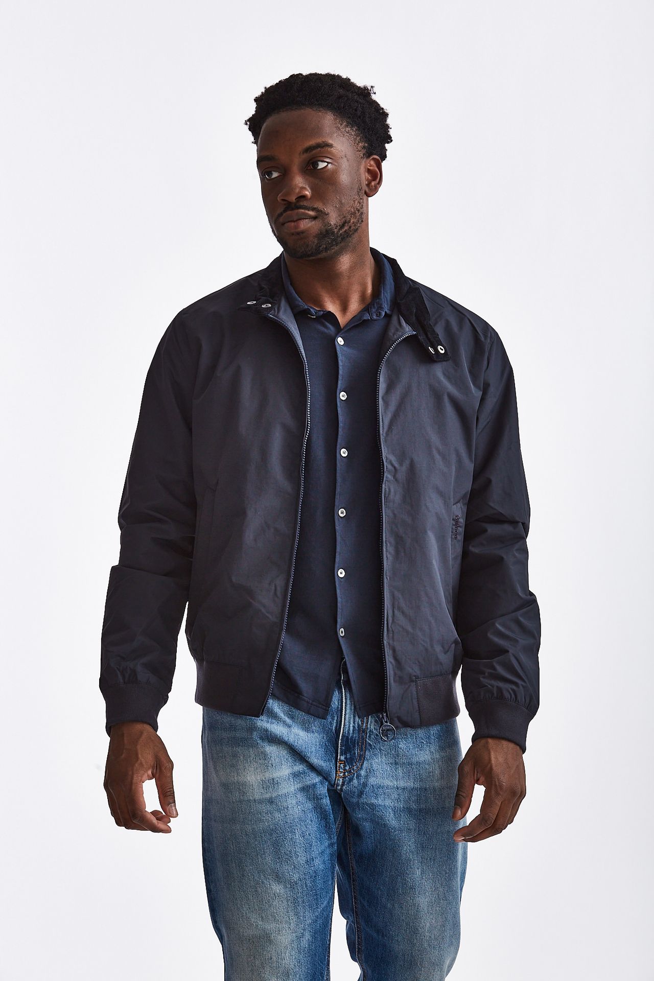 Bomber ROYSTON JACKET in nylon blu