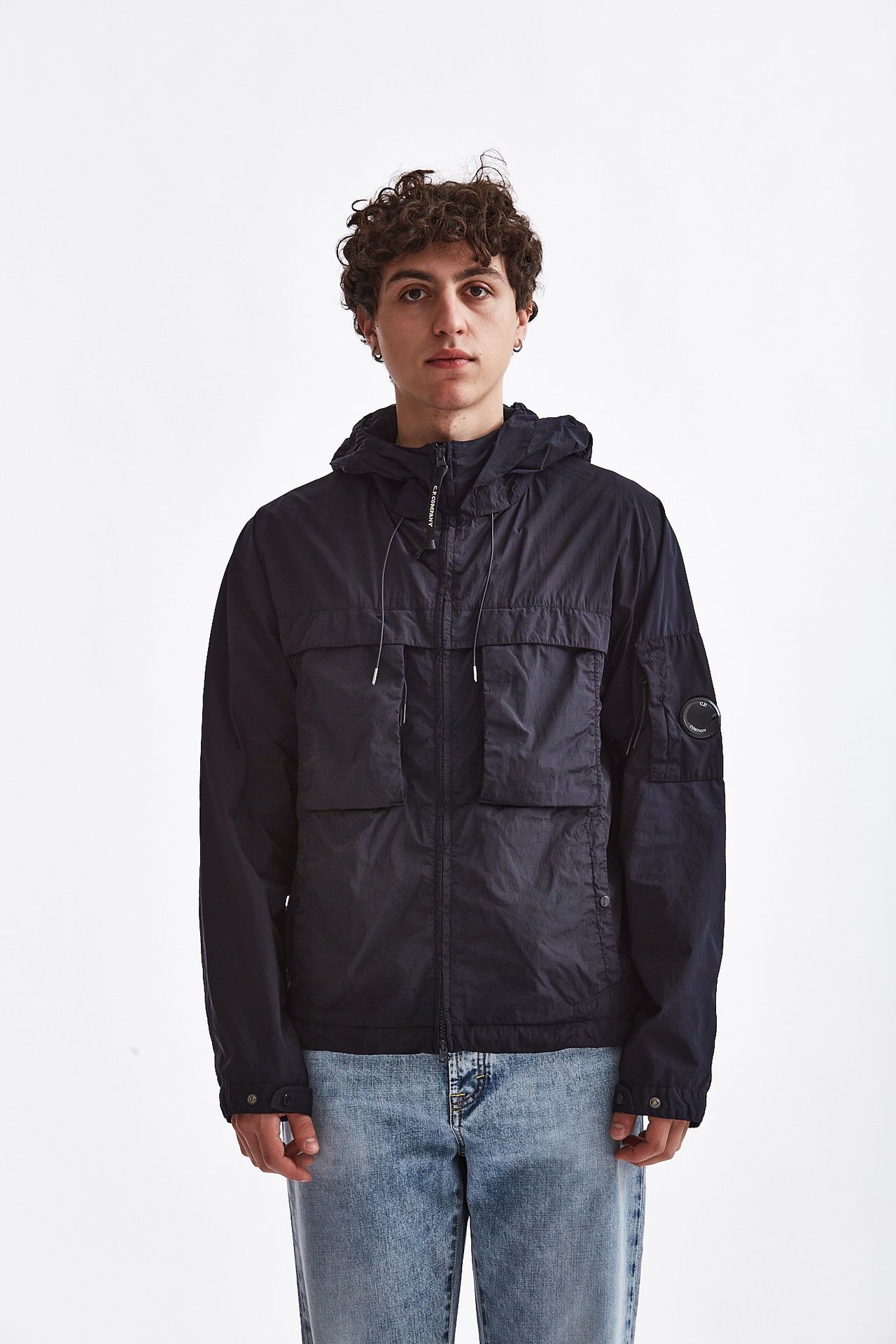 Giubbino R-HOODED JACKET blu