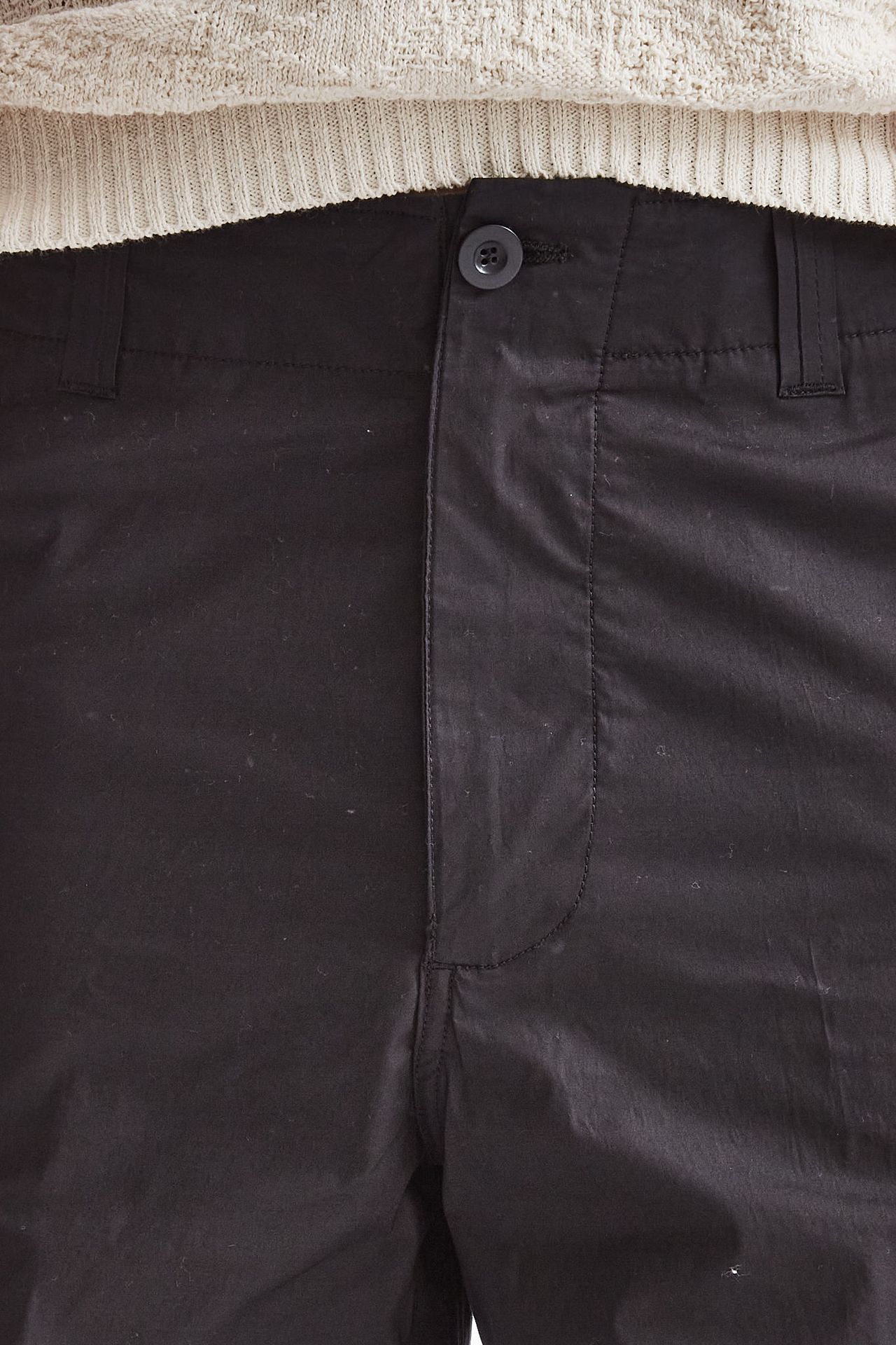 Pantalone cargo in cotone nero