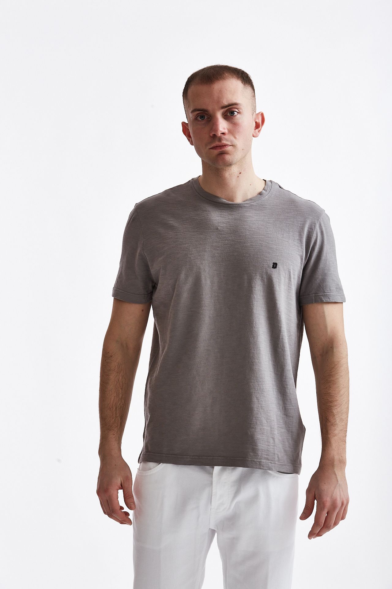 T-shirt in cotone grigio