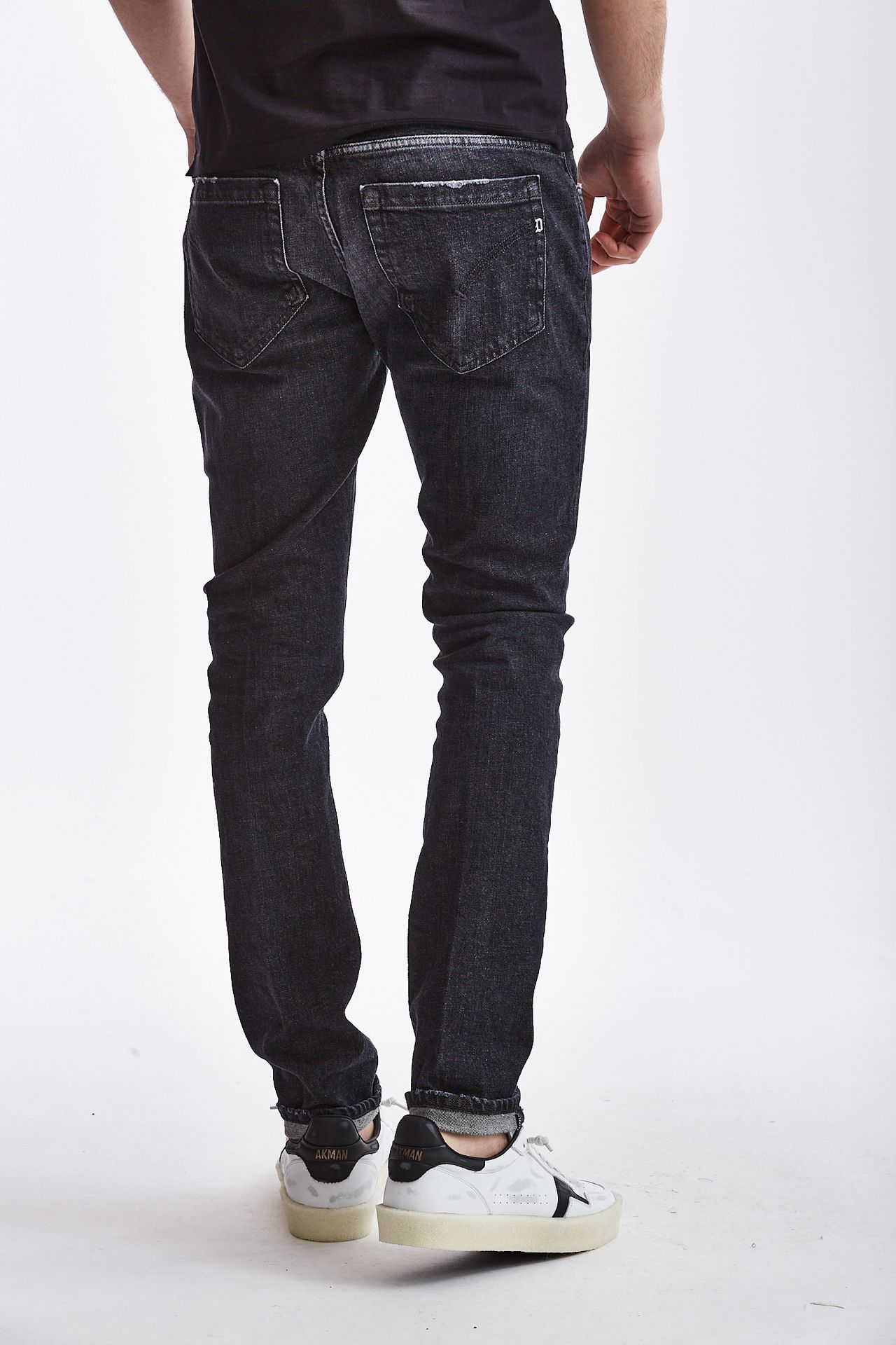 Jeans GEORGE stone washed nero
