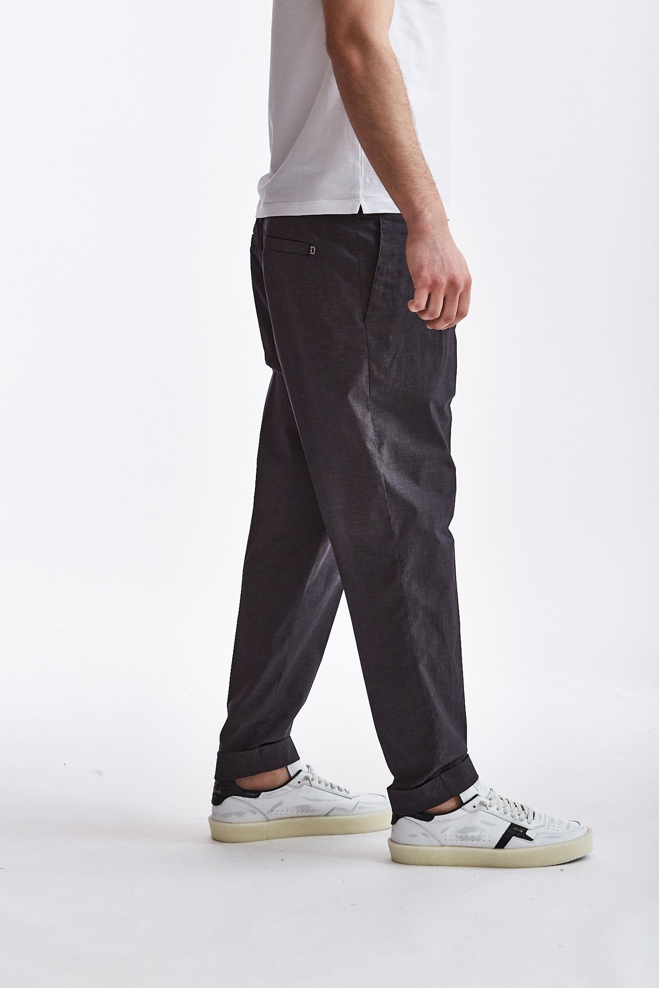 Pantalone OSCAR in cotone grigio