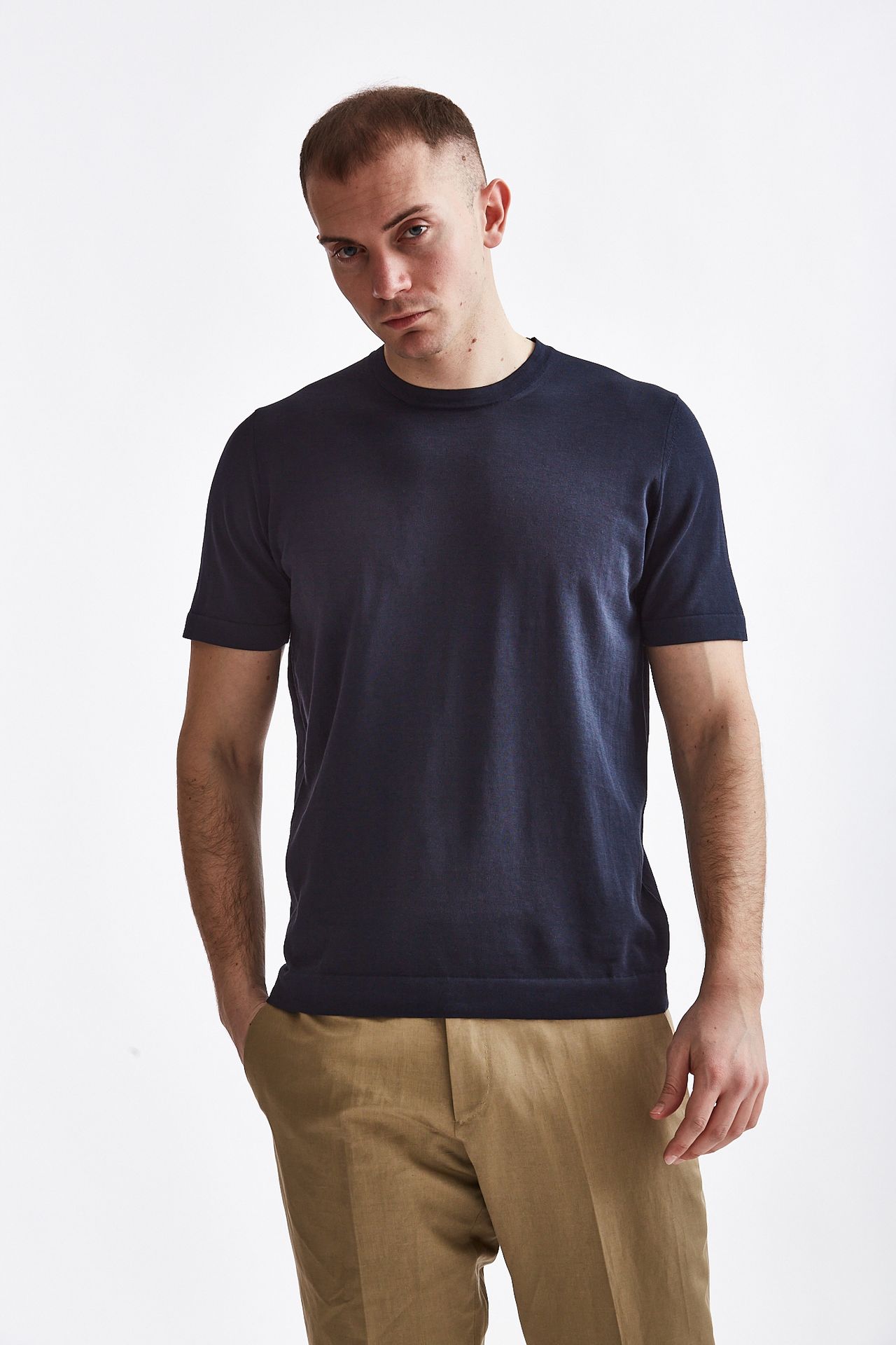 T-shirt in cotone lavato