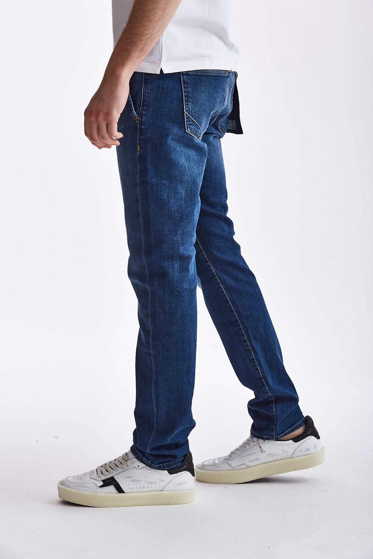 Jeans cotone stretch lavaggio scuro