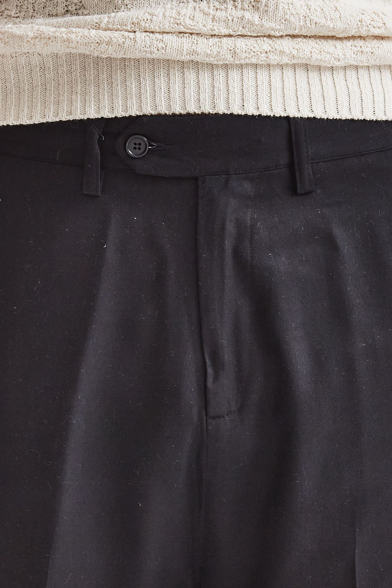 Pantalone in lyocell nero