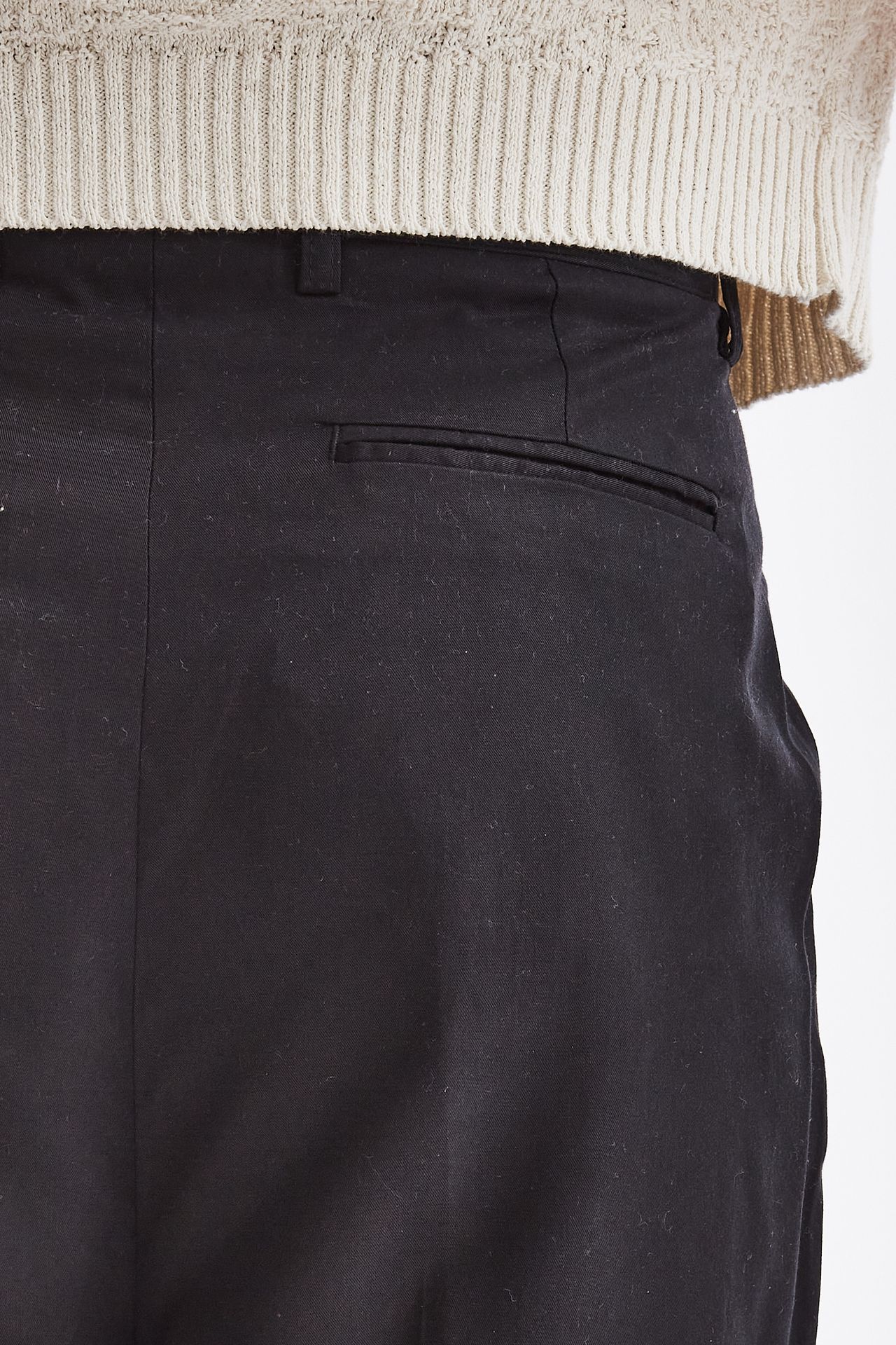 Pantalone in lyocell nero