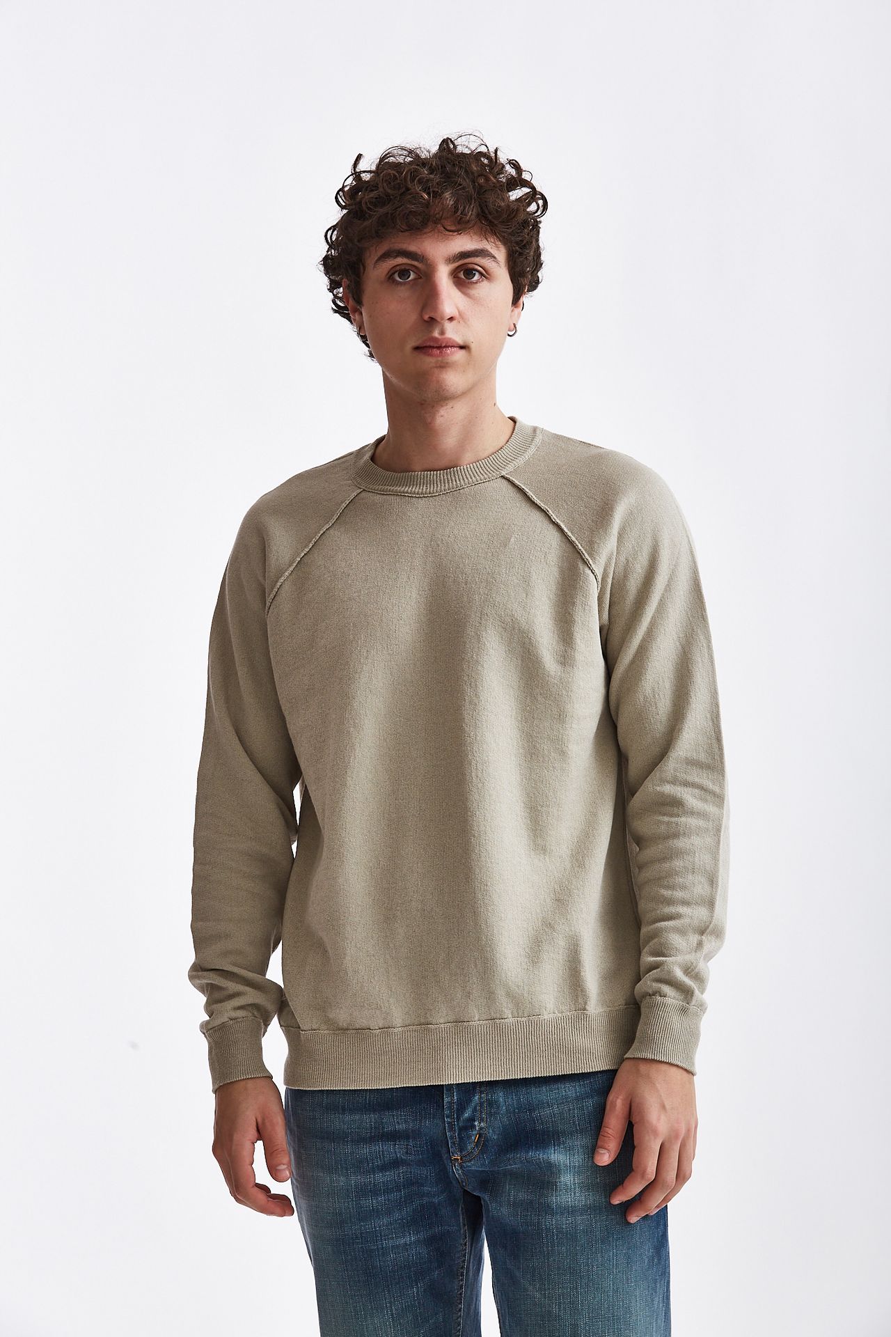 Maglia in cotone lino beige Original Vintage Uomo U15ORI06 Pier Abbigliamento Italia