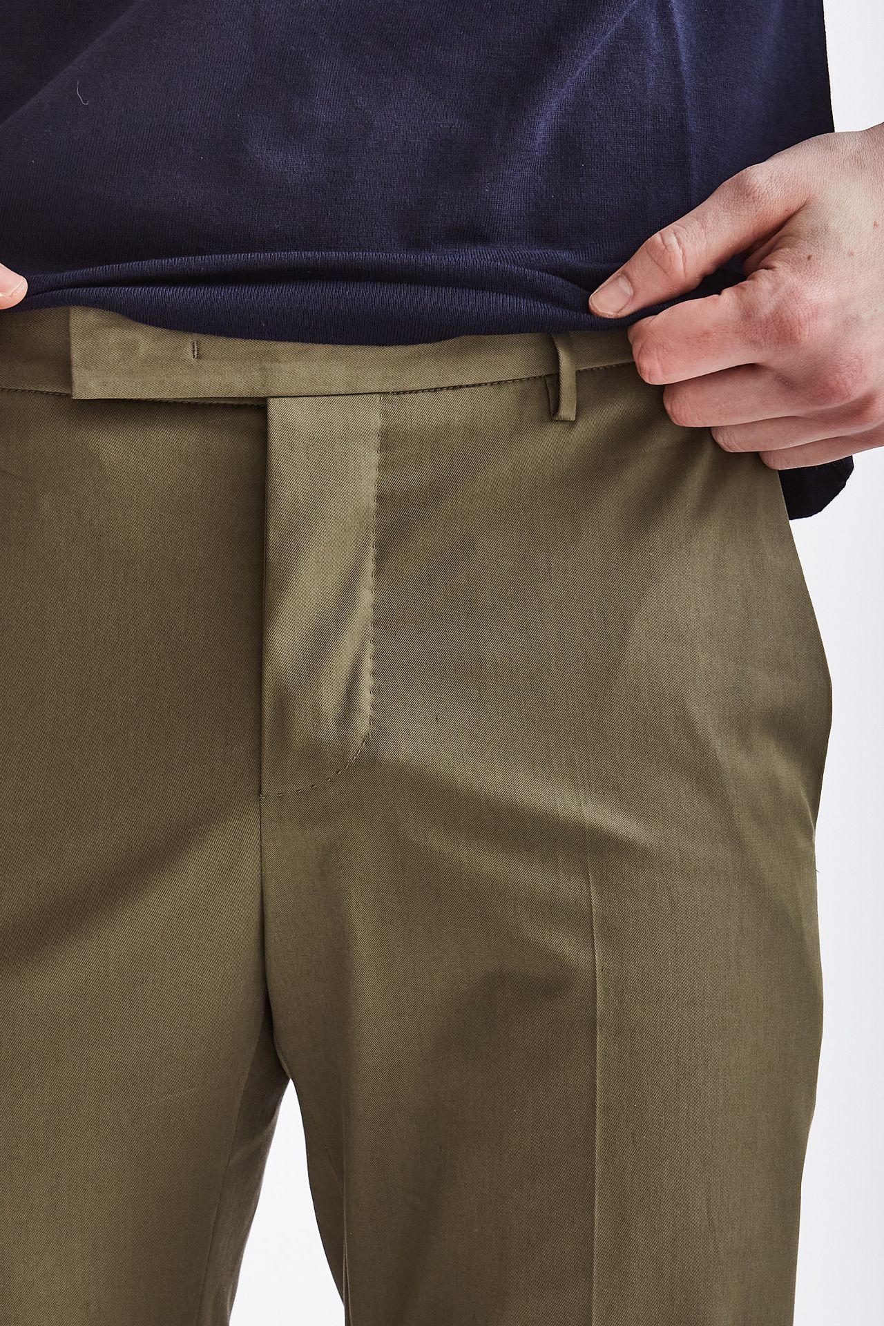 Pantalone EDGE-DIECI in cotone verde