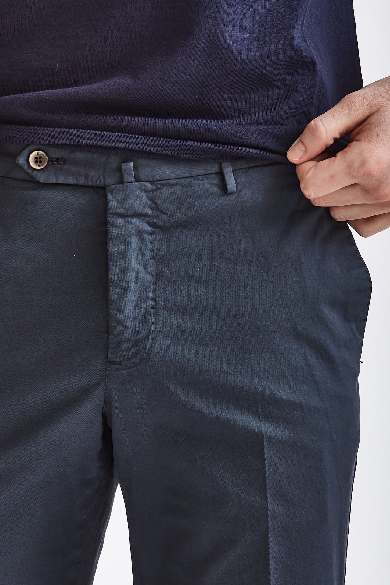Pantalone SLIM in cotone blu