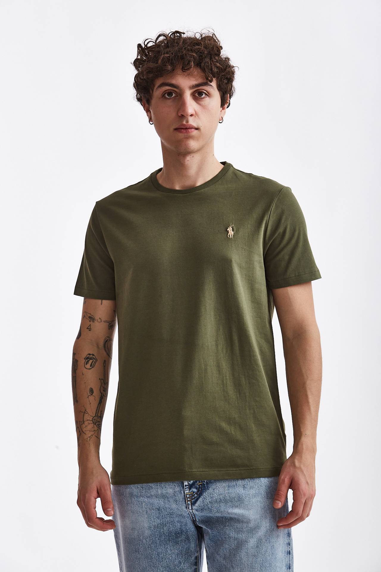 T-shirt in cotone verde