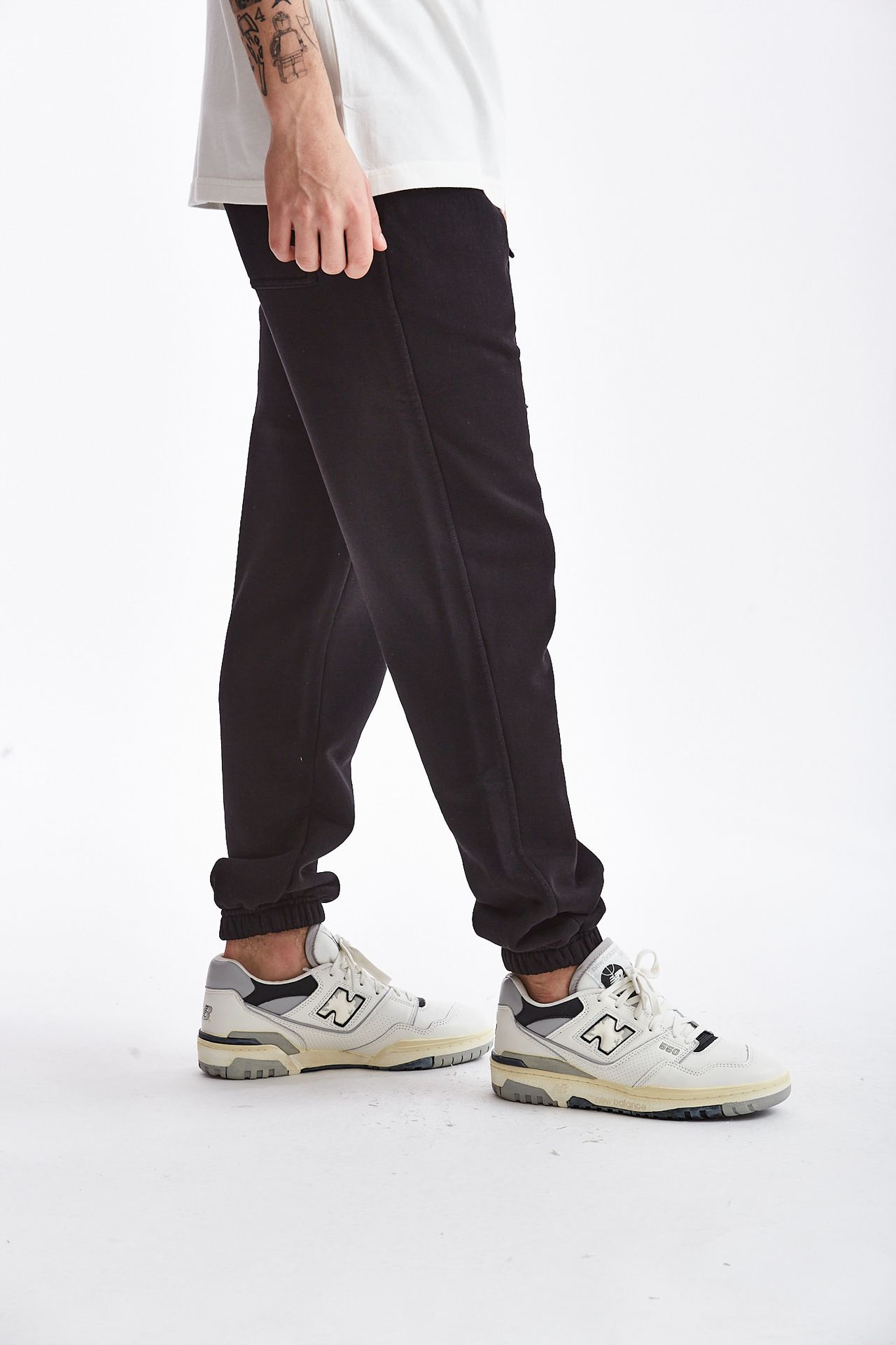 Pantalone jogging in cotone nero