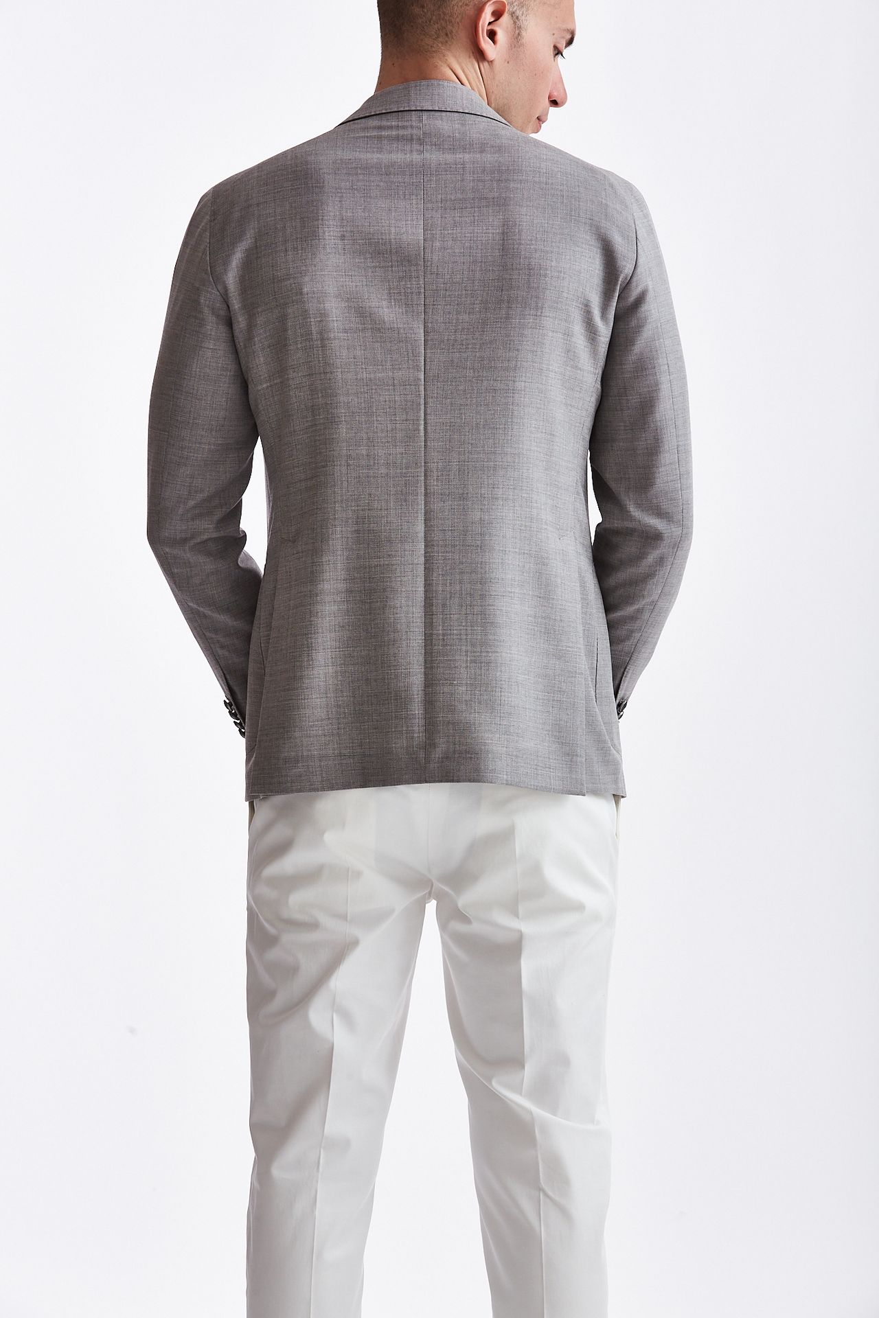 Giacca MONTECARLO in lana grigio chiaro