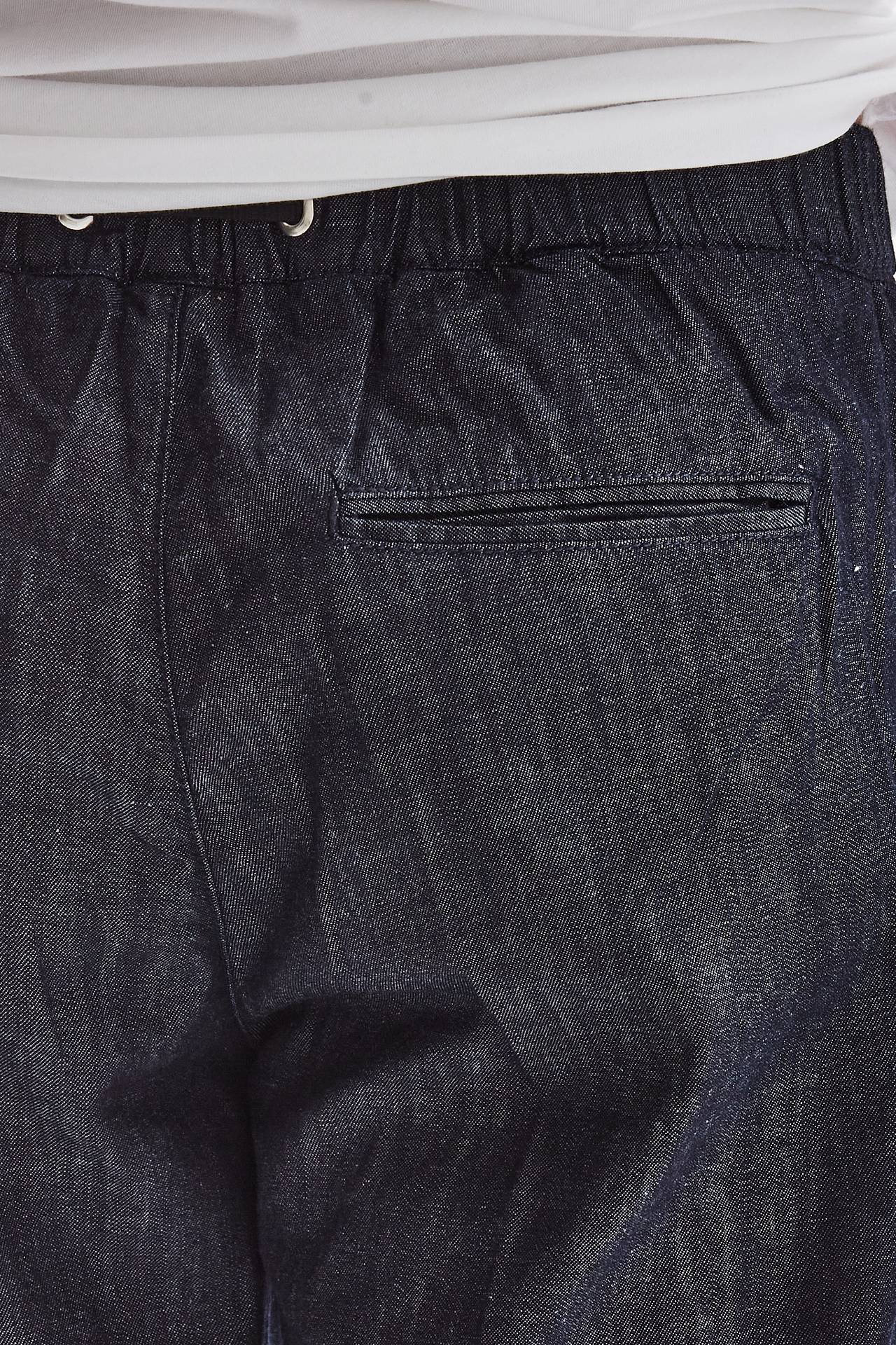 Pantalone in chambray blu