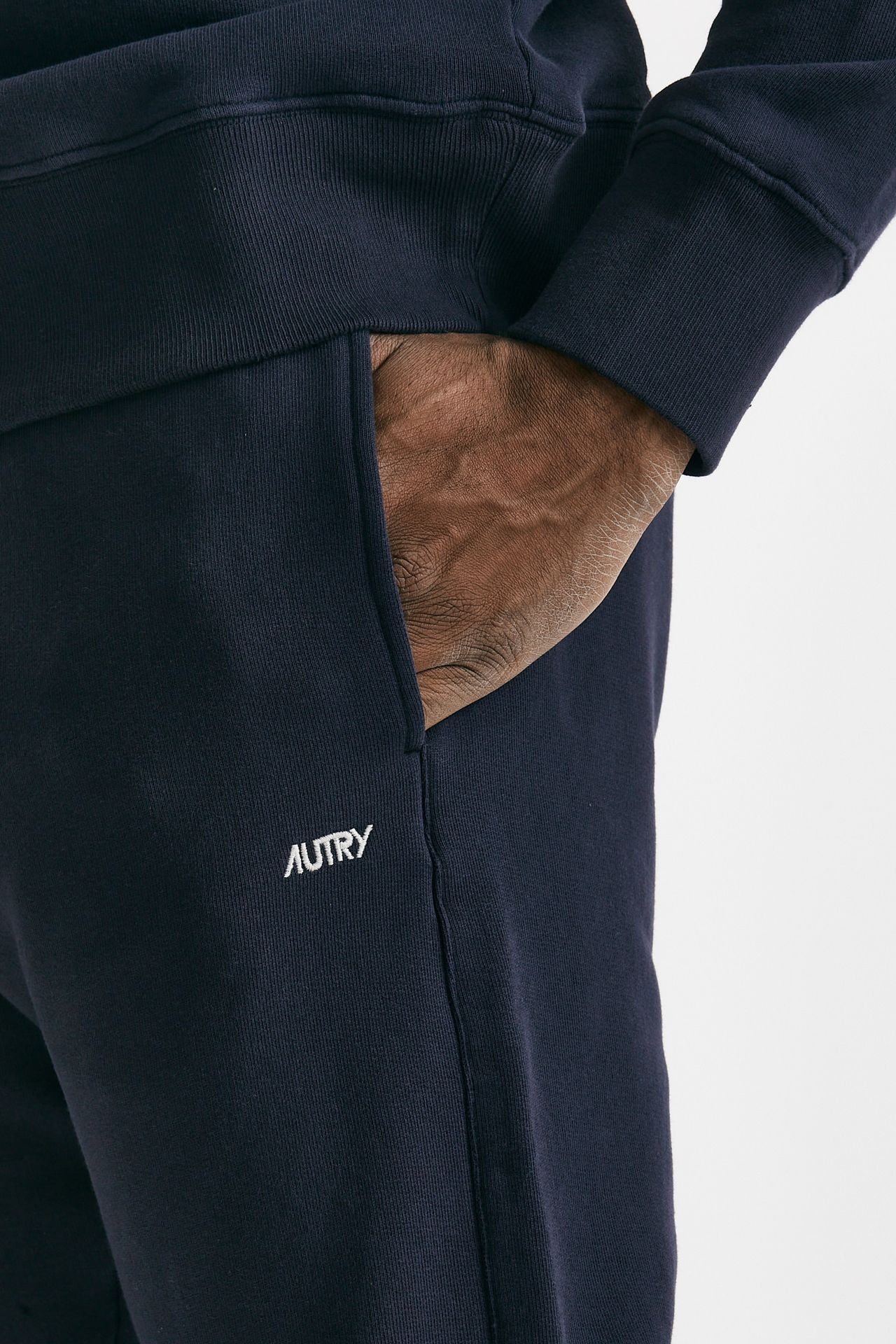 Pantalone jogging in cotone blu