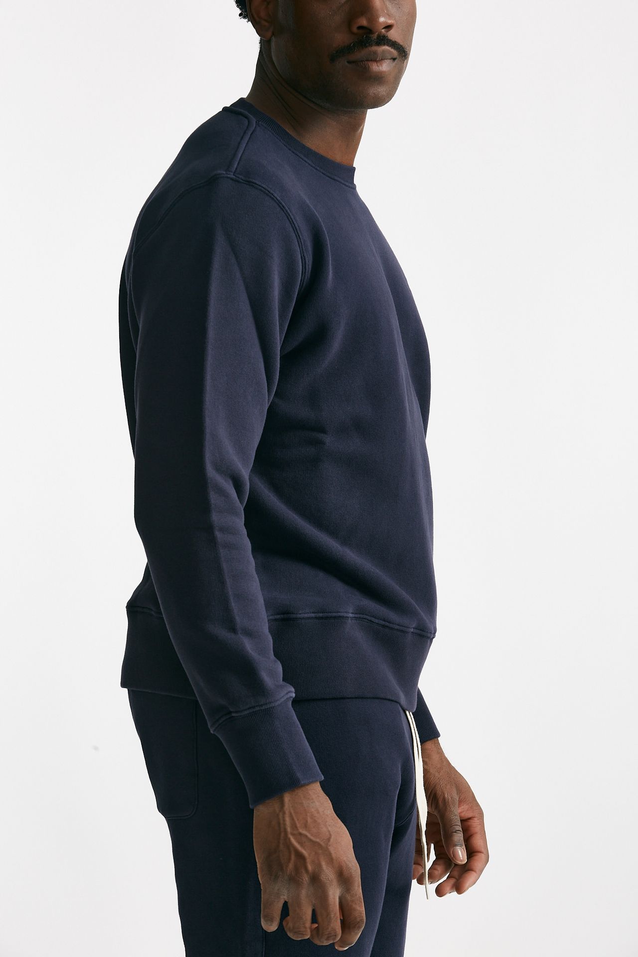 Felpa in cotone blu