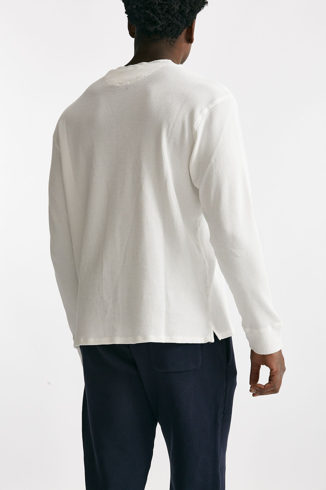 Serafino in cotone operato bianco