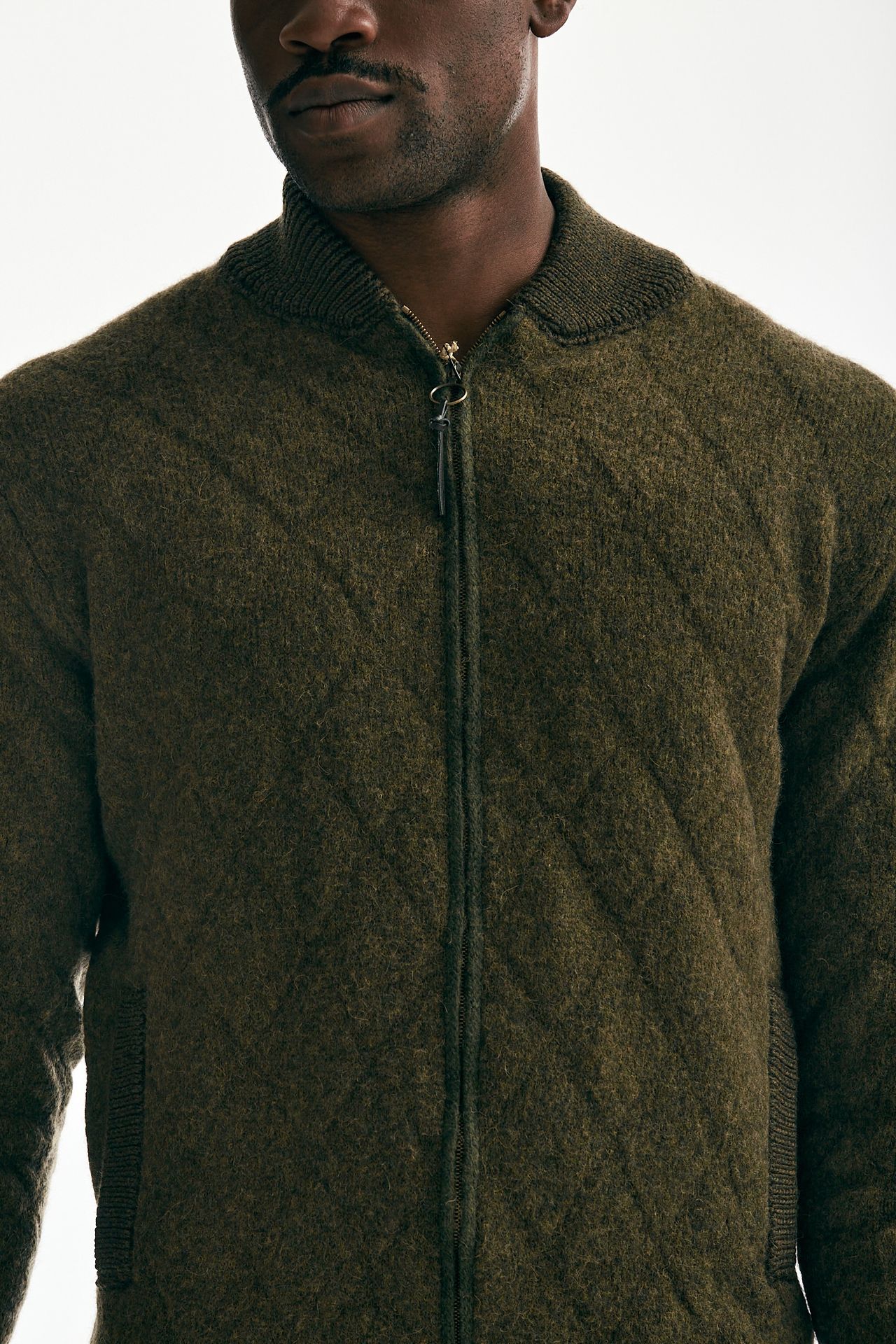 Bomber in lana e baby camel militare