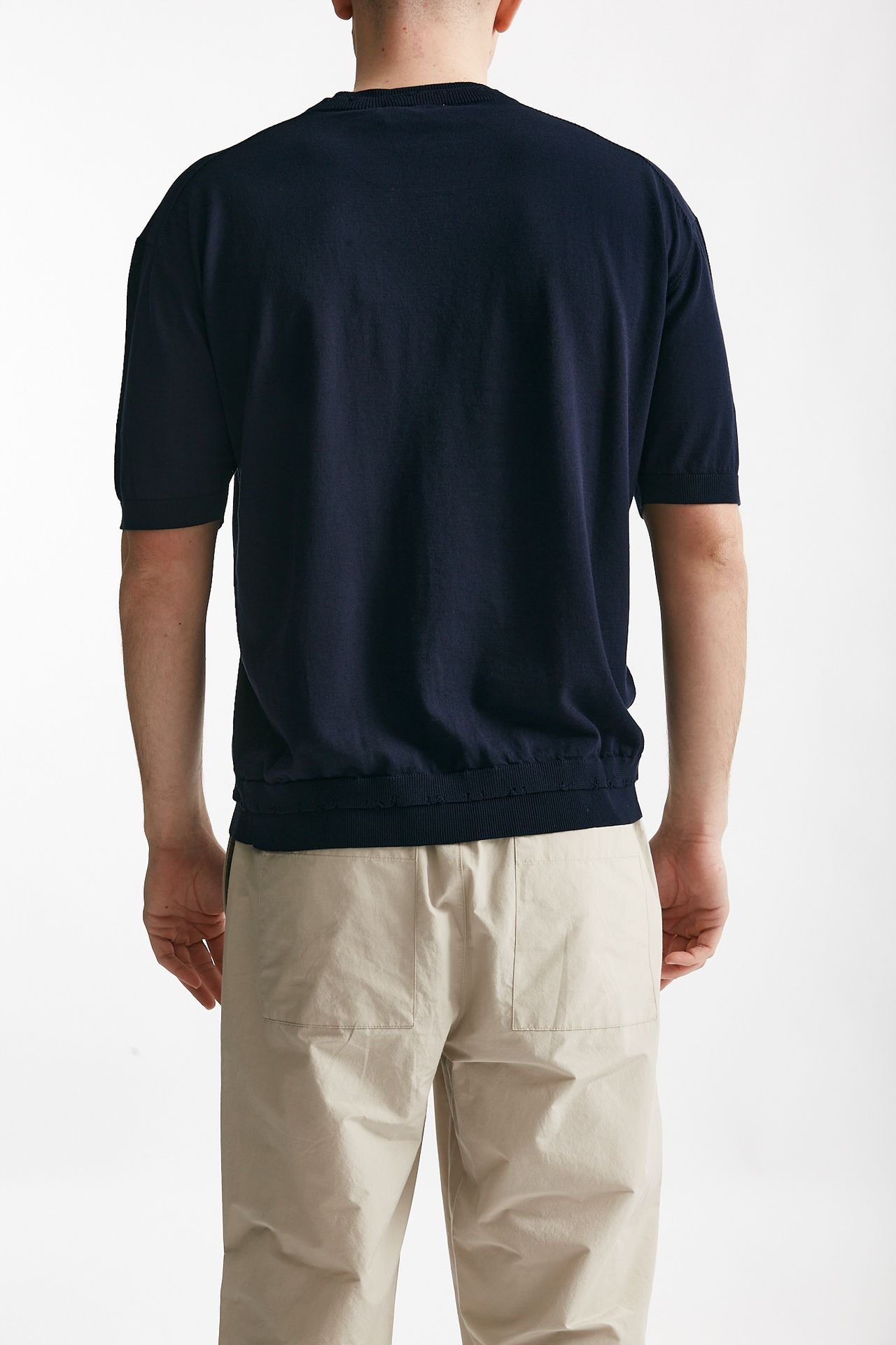 T-shirt in cotone blu
