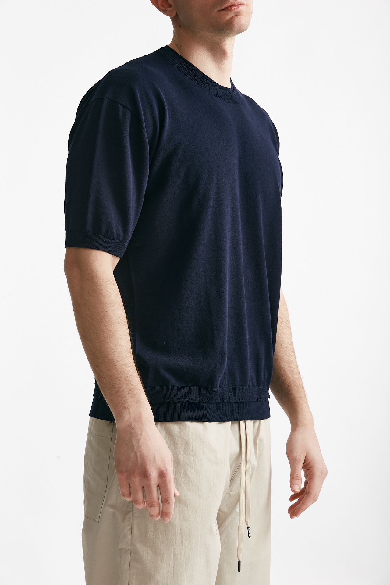 T-shirt in cotone blu